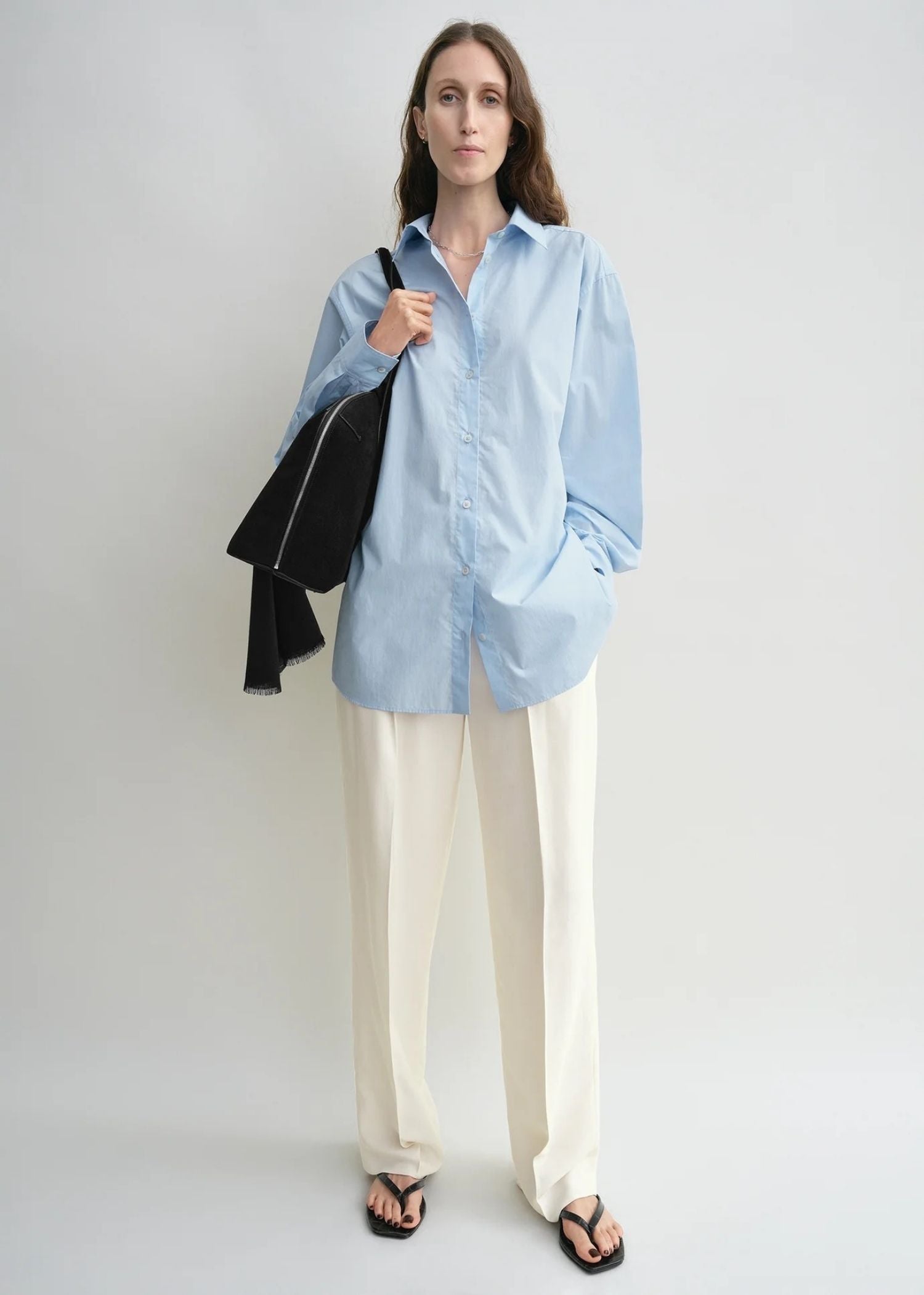 Toteme, Classic Tumbled, Sky, Hemd