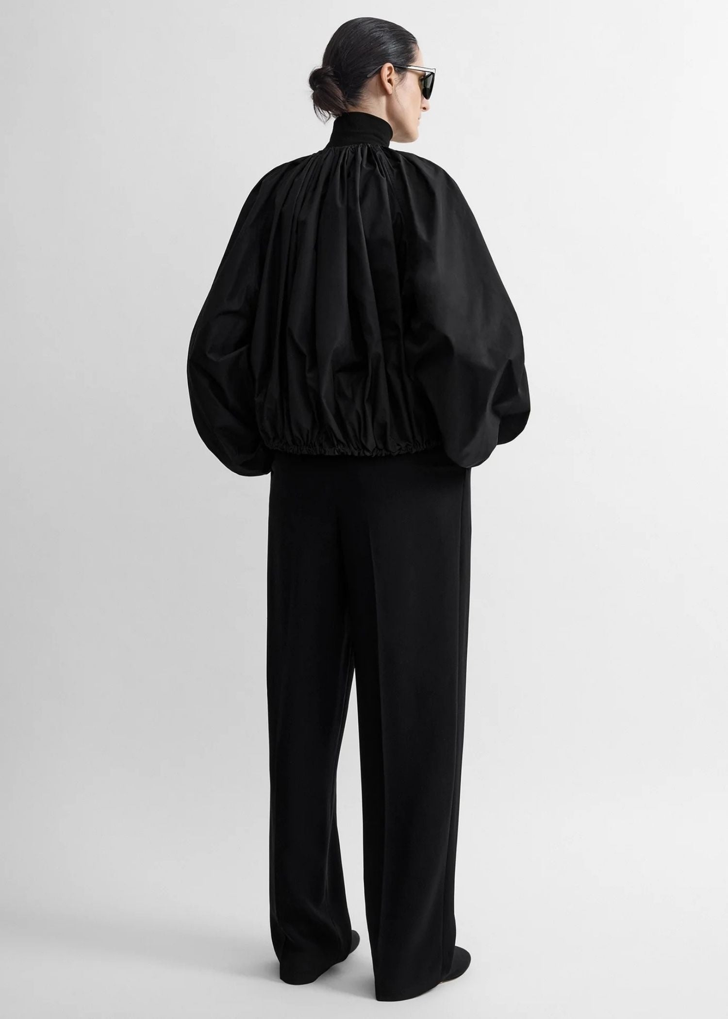 Toteme, Gathered Parachute, Black, Jacke