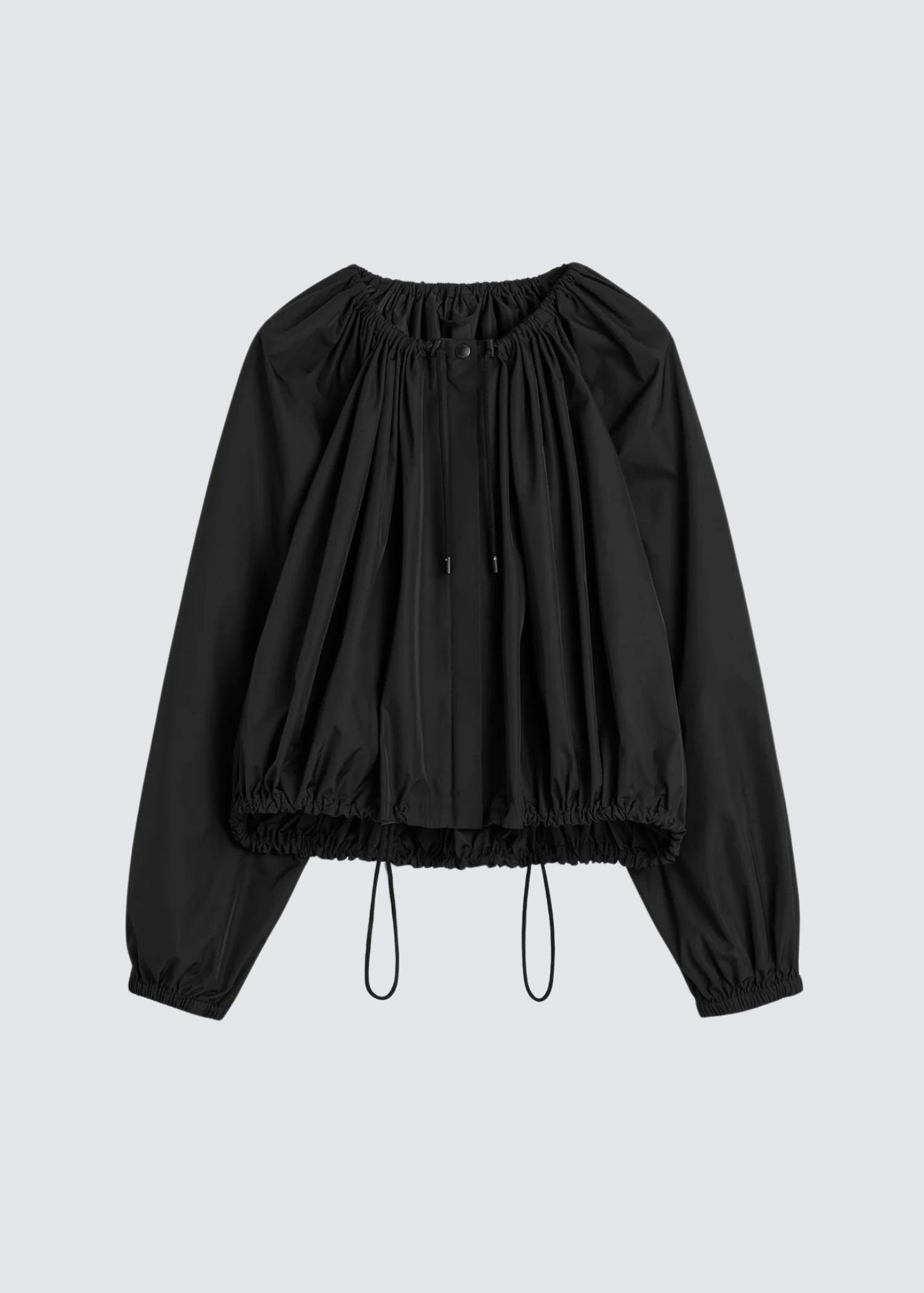 Toteme, Gathered Parachute, Black, Jacke