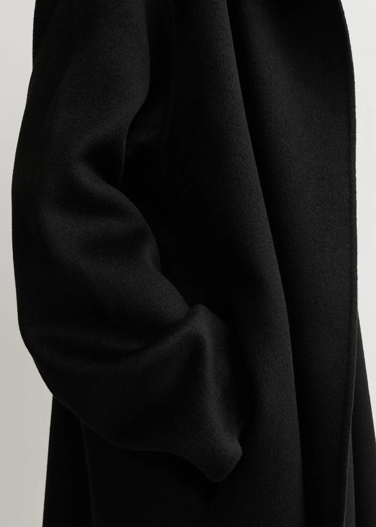 Toteme, Hoodie Belted, Black, Mantel