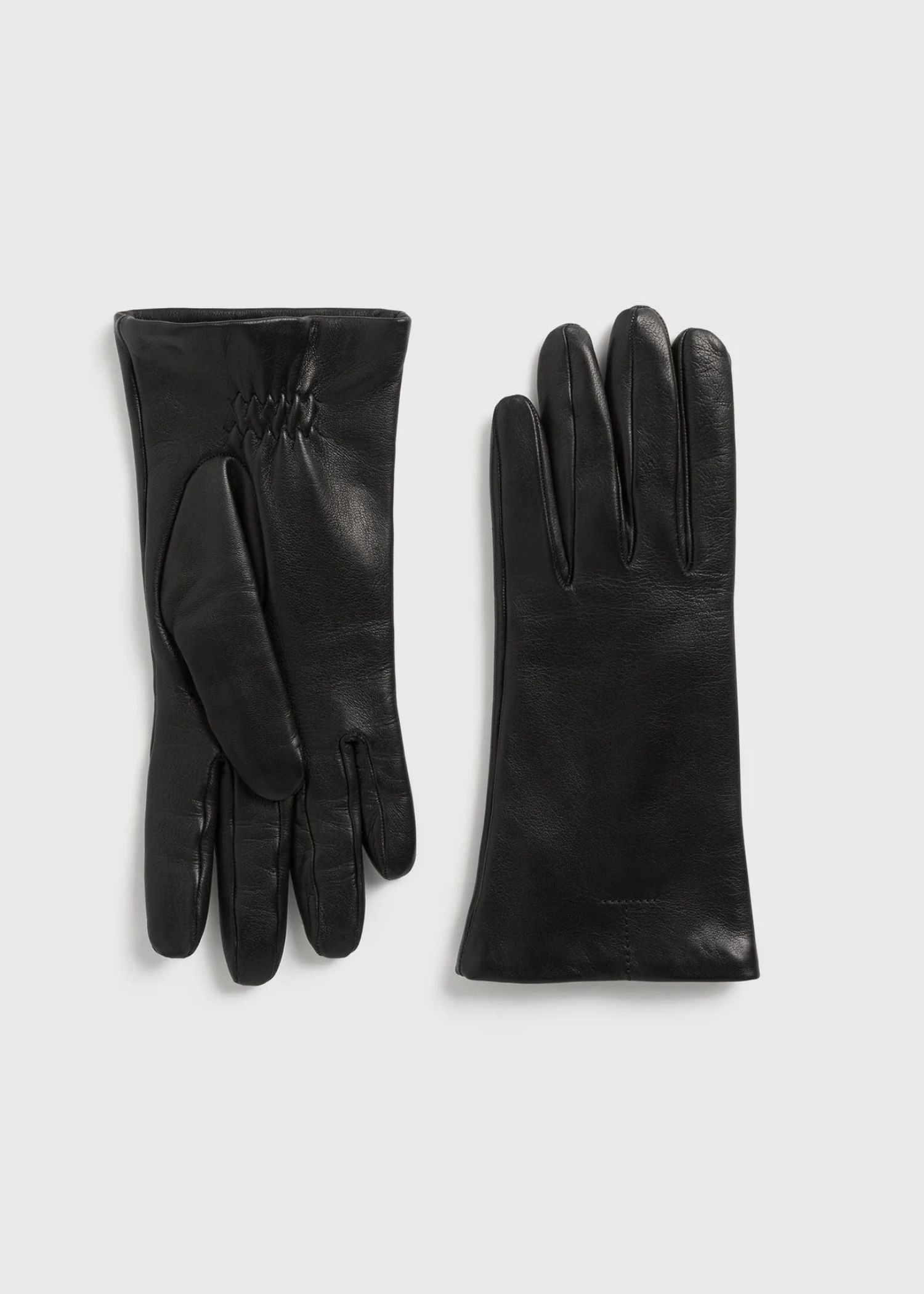 Toteme, Leather, Black, Handschuhe