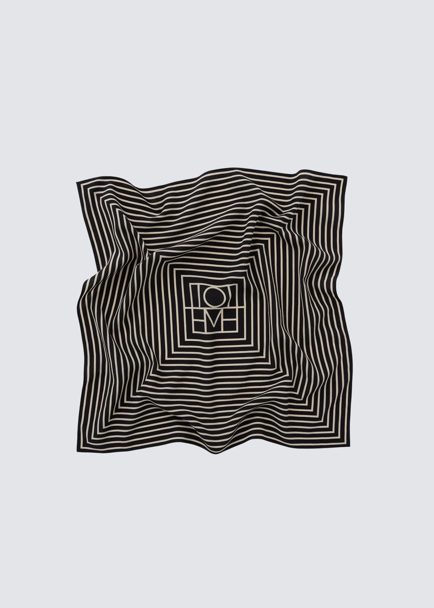 Toteme, Signature Monogram, Black, Tuch