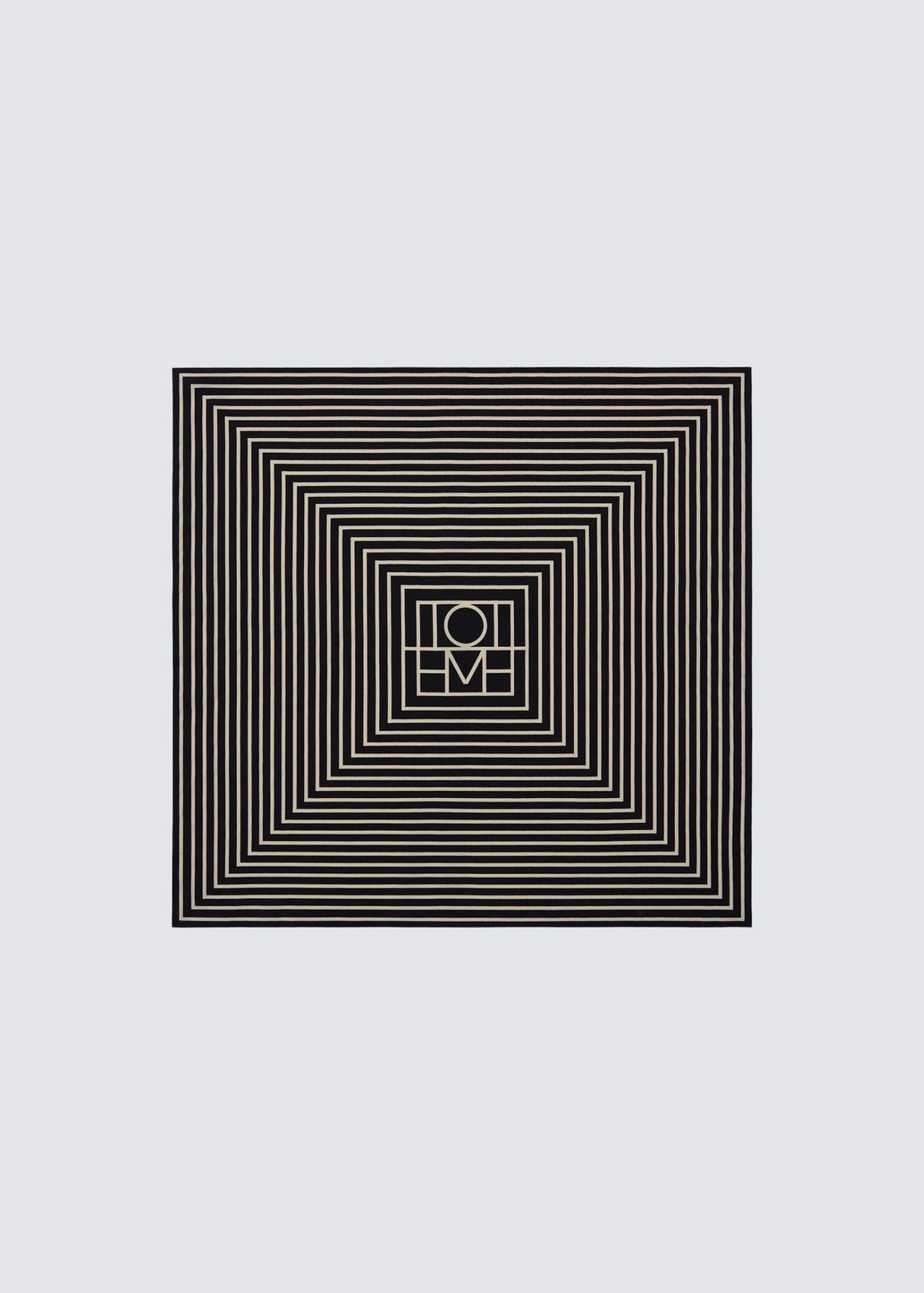 Toteme, Signature Monogram, Black, Tuch