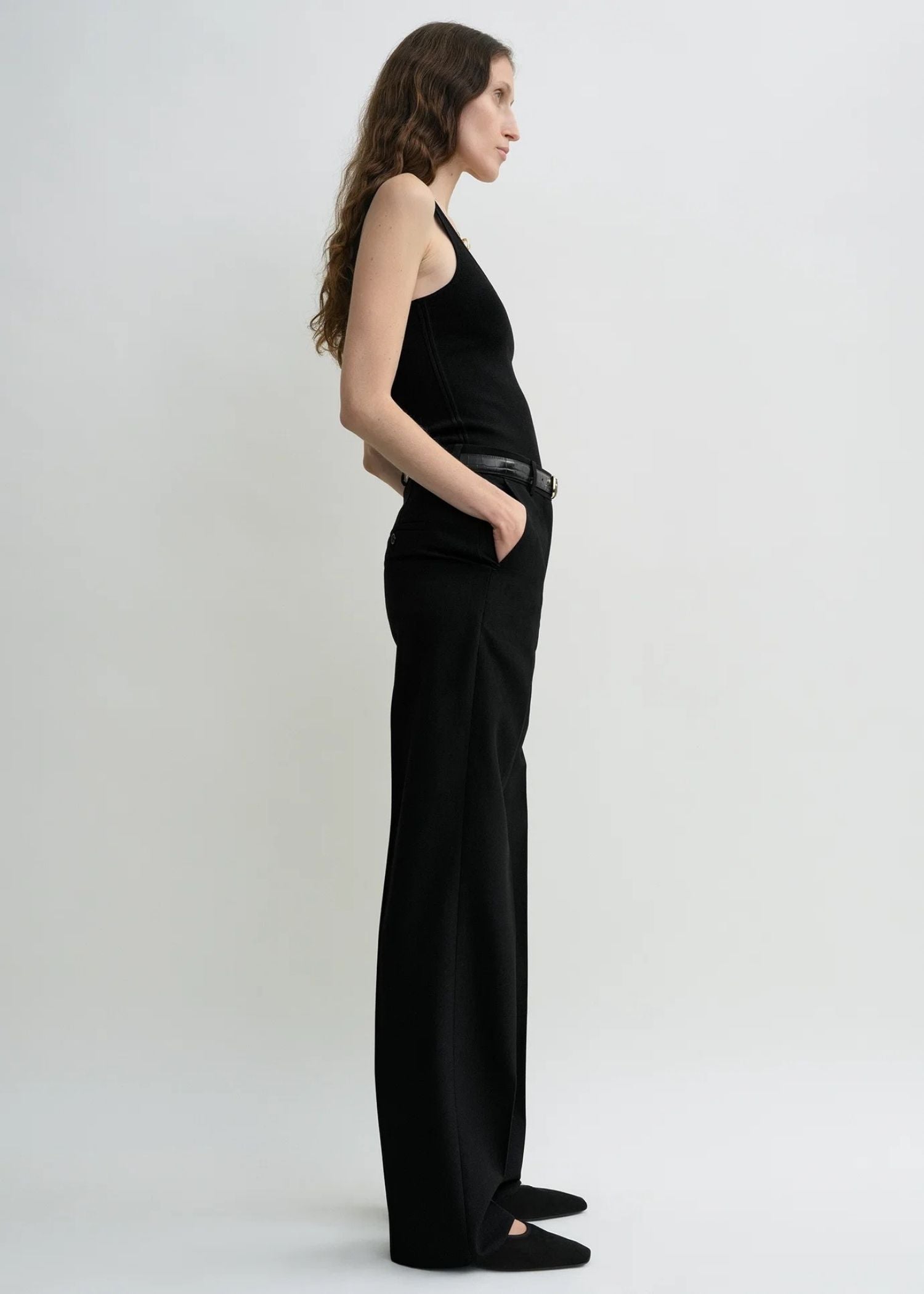 Toteme, Straight Suit, Black, Hose