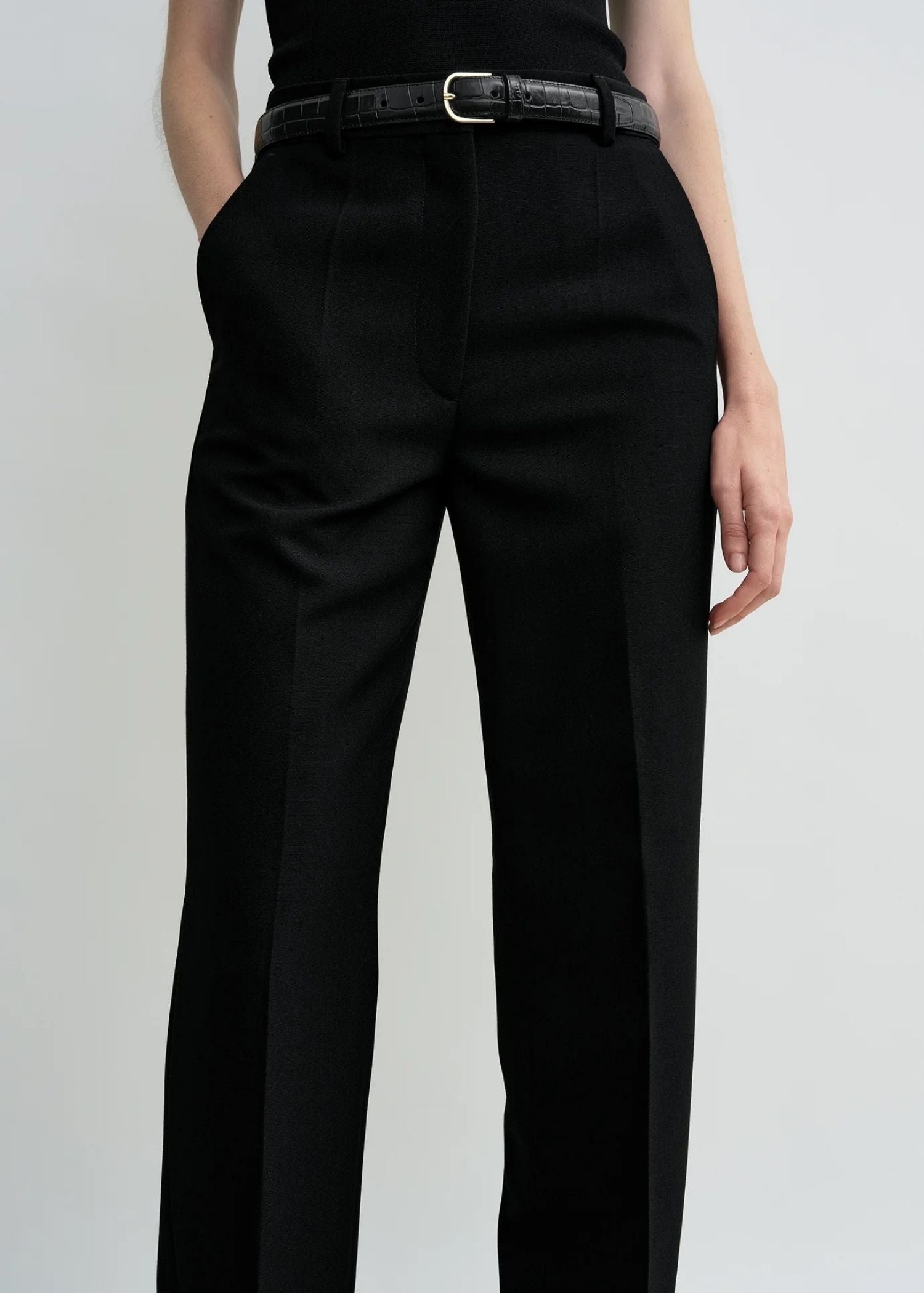 Toteme, Straight Suit, Black, Hose