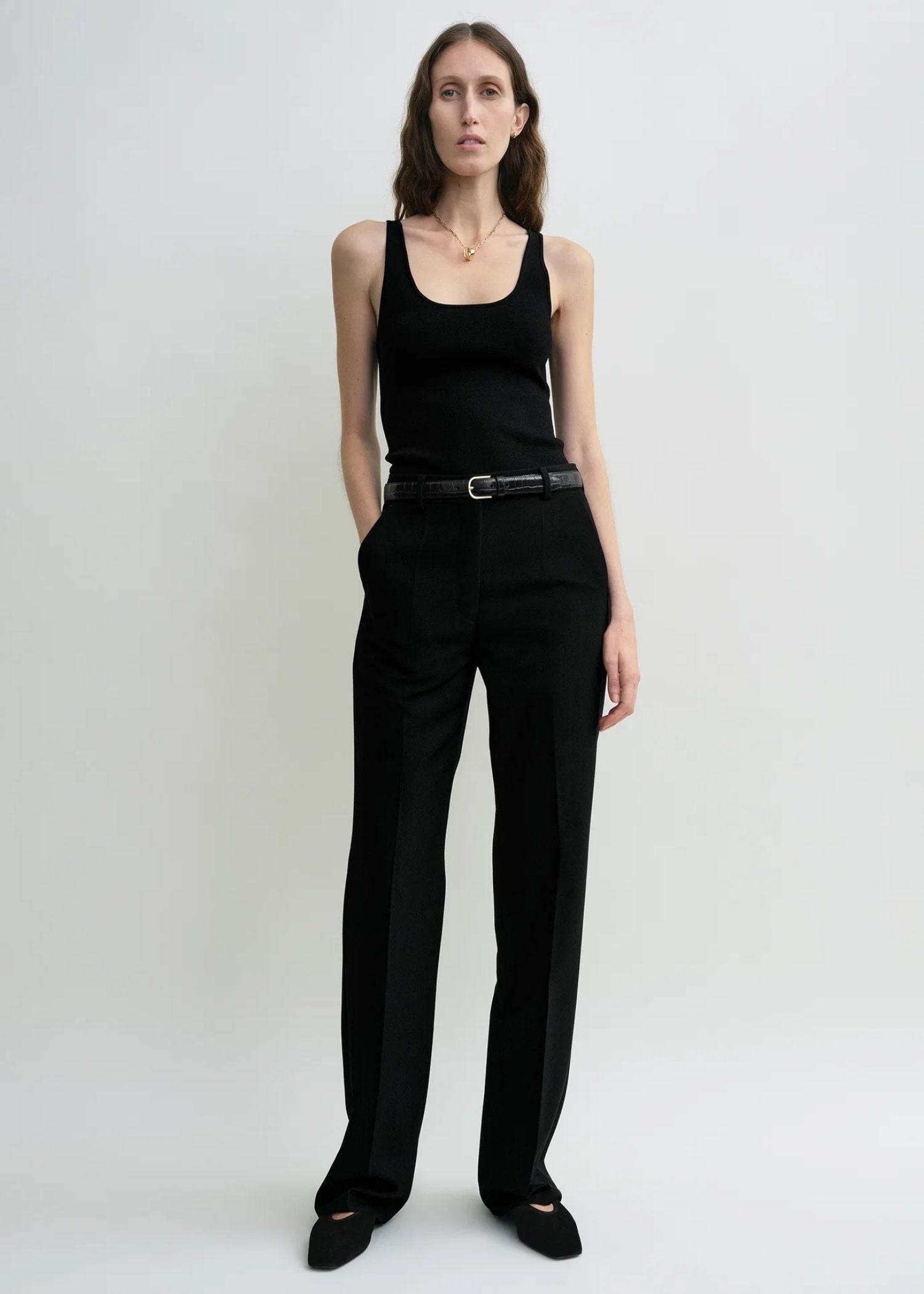 Toteme, Straight Suit, Black, Hose