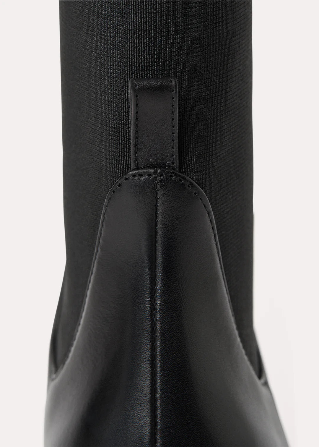 Mid Leather Boot, Black, Boots
