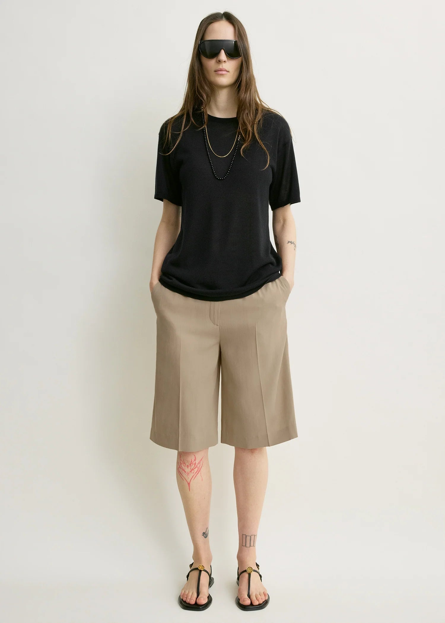 Wide Tailored, Overcast Beige, Shorts