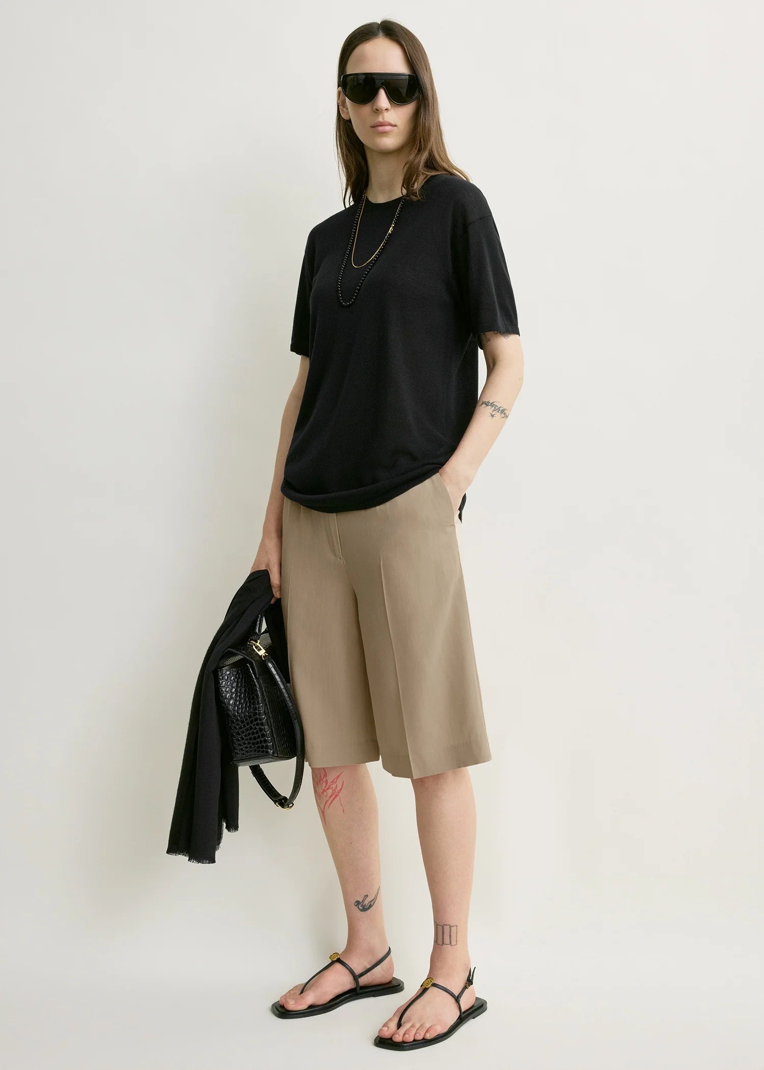 Wide Tailored, Overcast Beige, Shorts