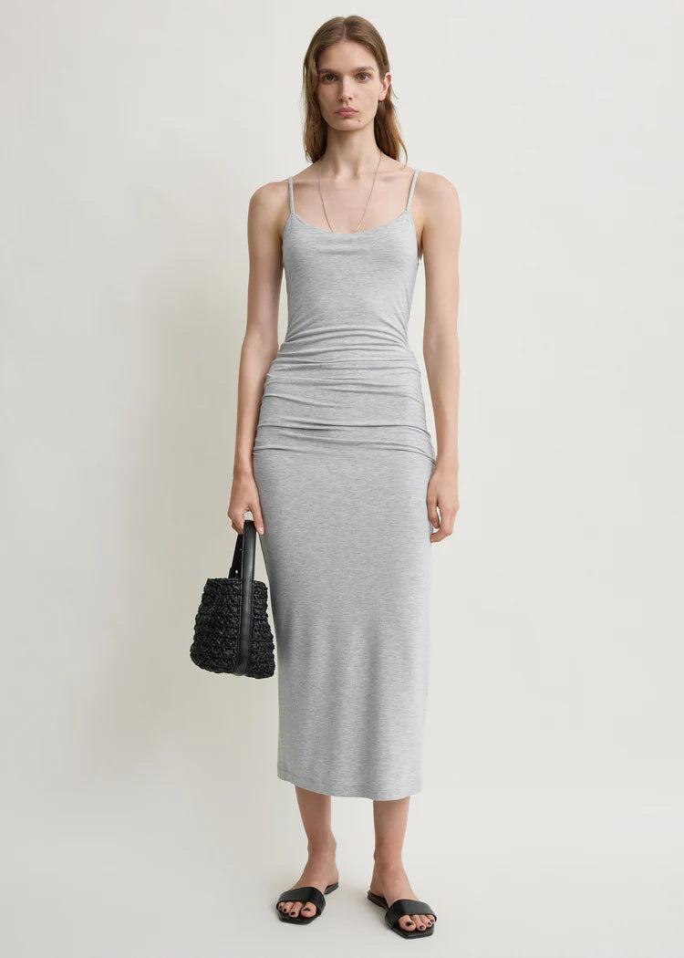 Toteme, Draped Slip, Pale Grey Melange, Kleid