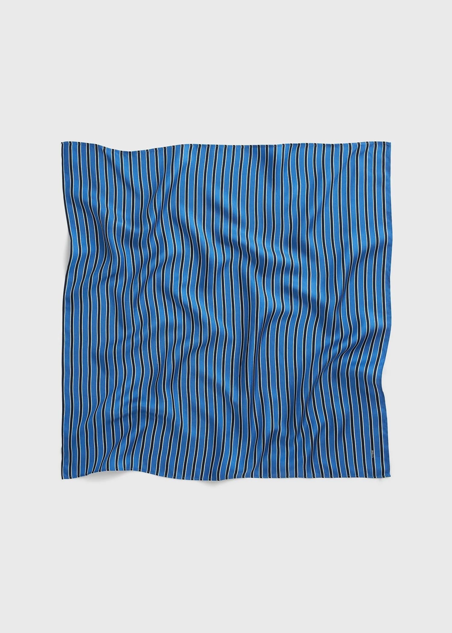Striped Silk, Blue/Navy, Tuch