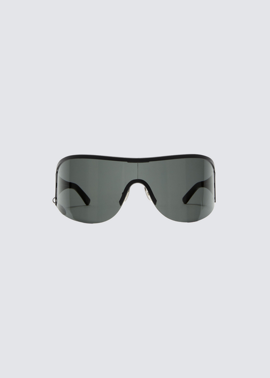 Metal Frame Eyewear, Black, Sonnenbrille