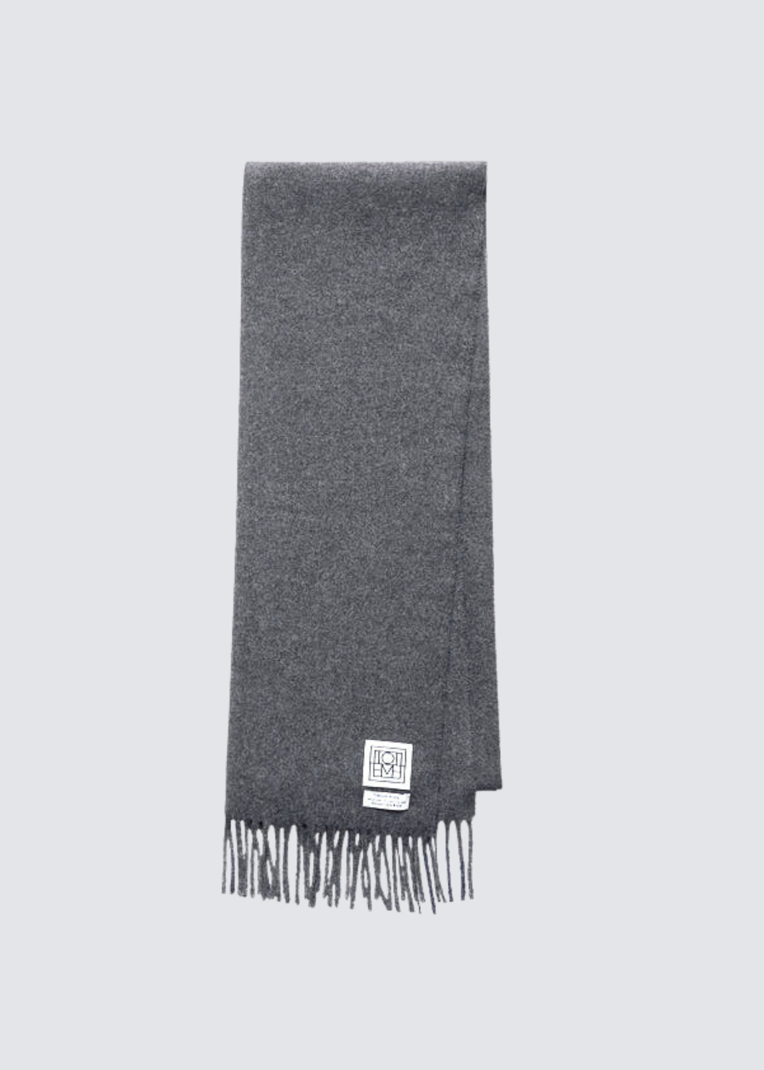 Classic Wool Scarf, Grey Melange