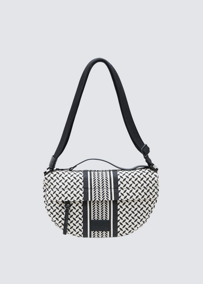 Camilla, Stripe Black, Canvas Bag