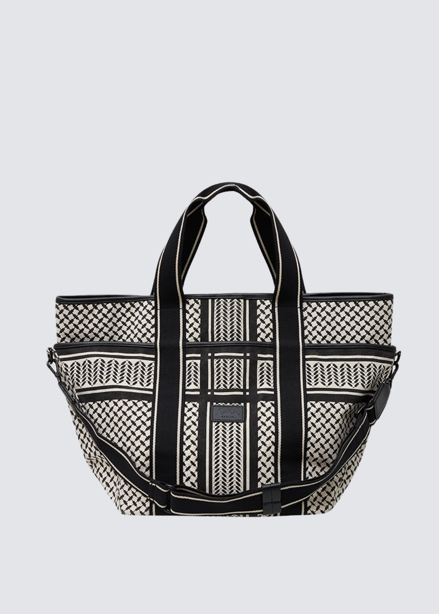 East West Merge, Stripe Black, Tote