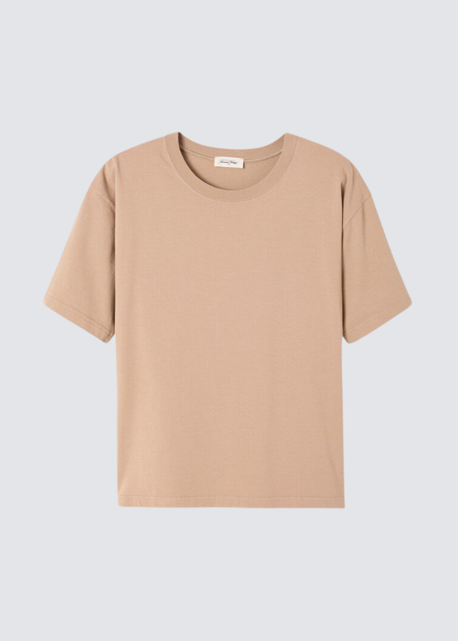 American Vintage T-Shirt aus Baumwolle in beige - Flatshot