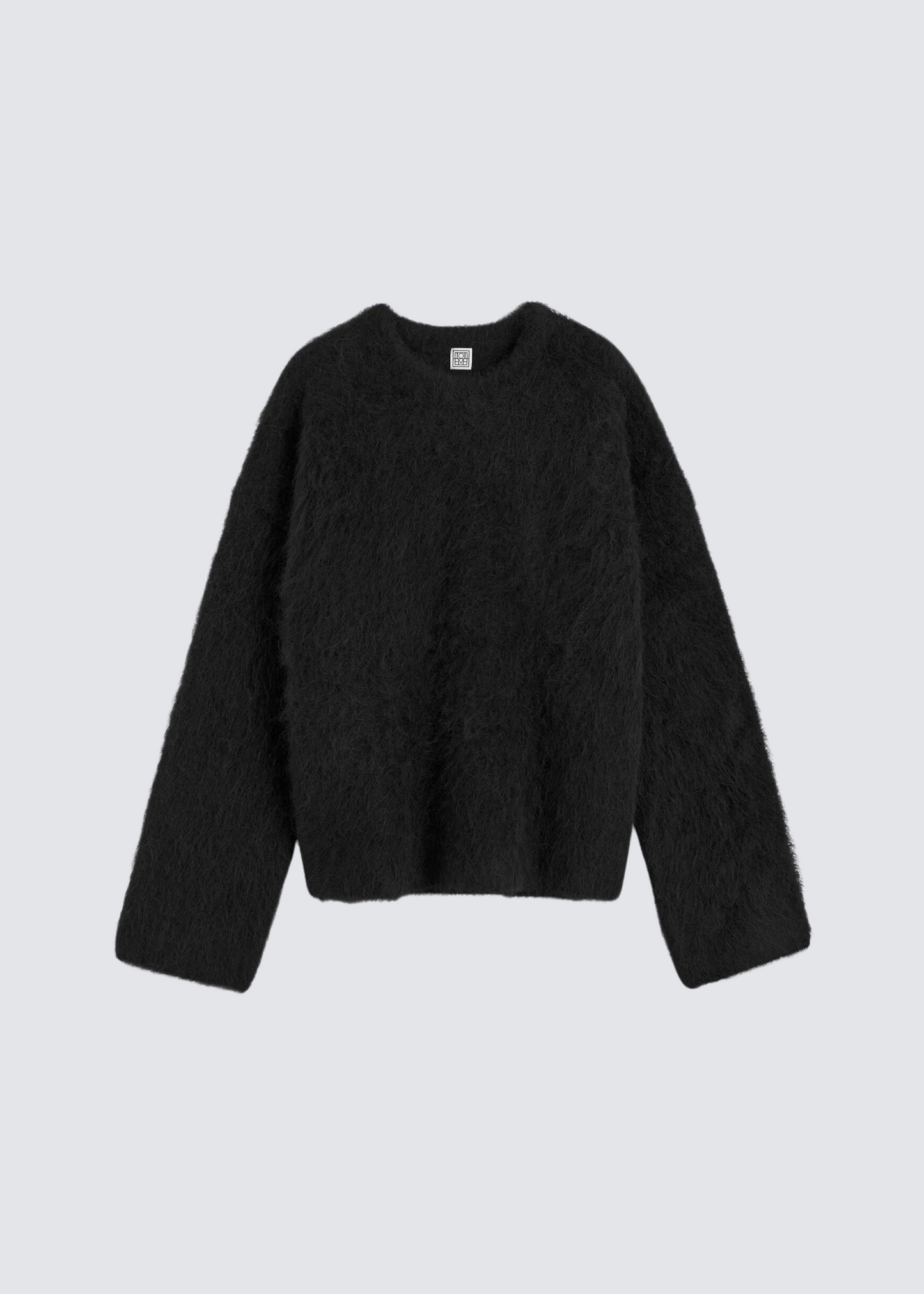 Boxy Alpaka Knit, Black, Pullover