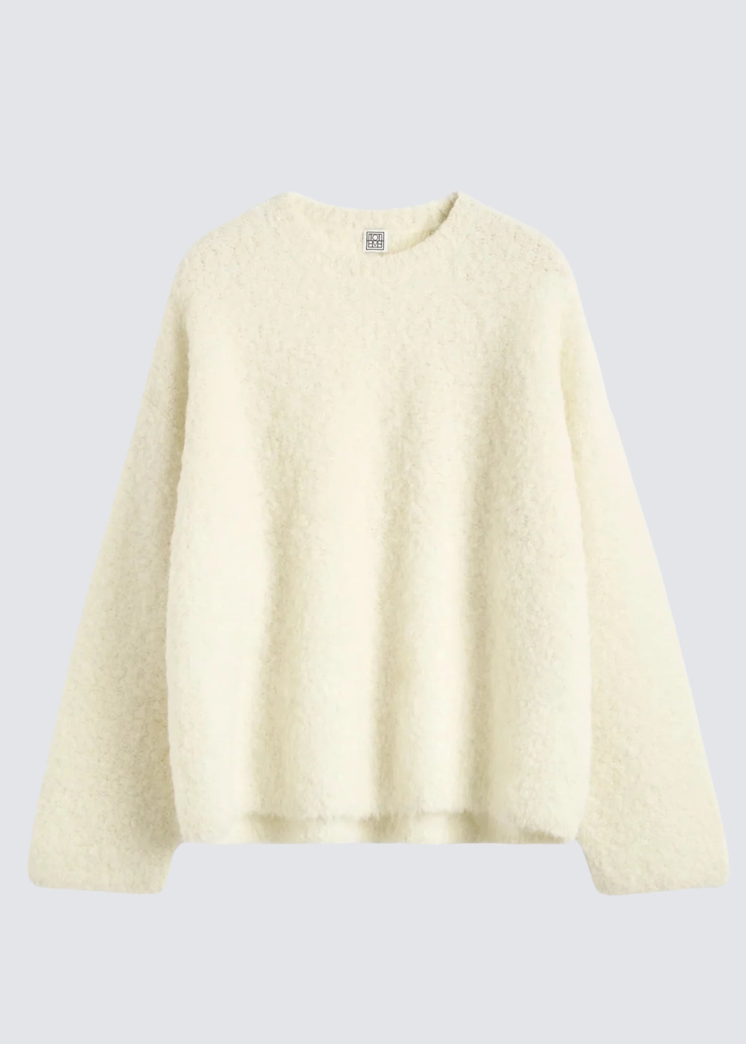 toteme cremefarbener strick-pullover aus alpakagemisch - Flat Shot