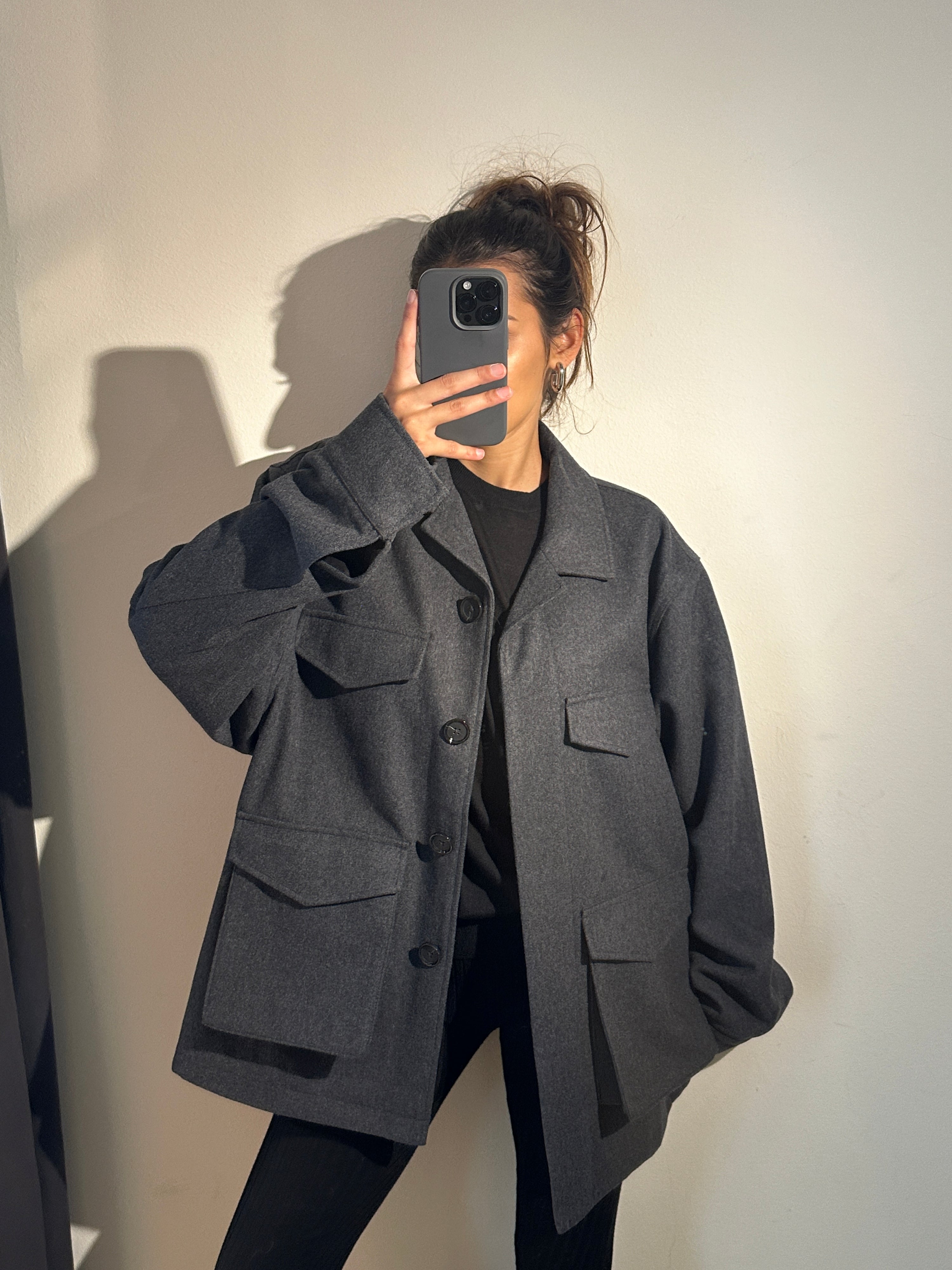 Felt, Grey Melange, Cargo Jacke