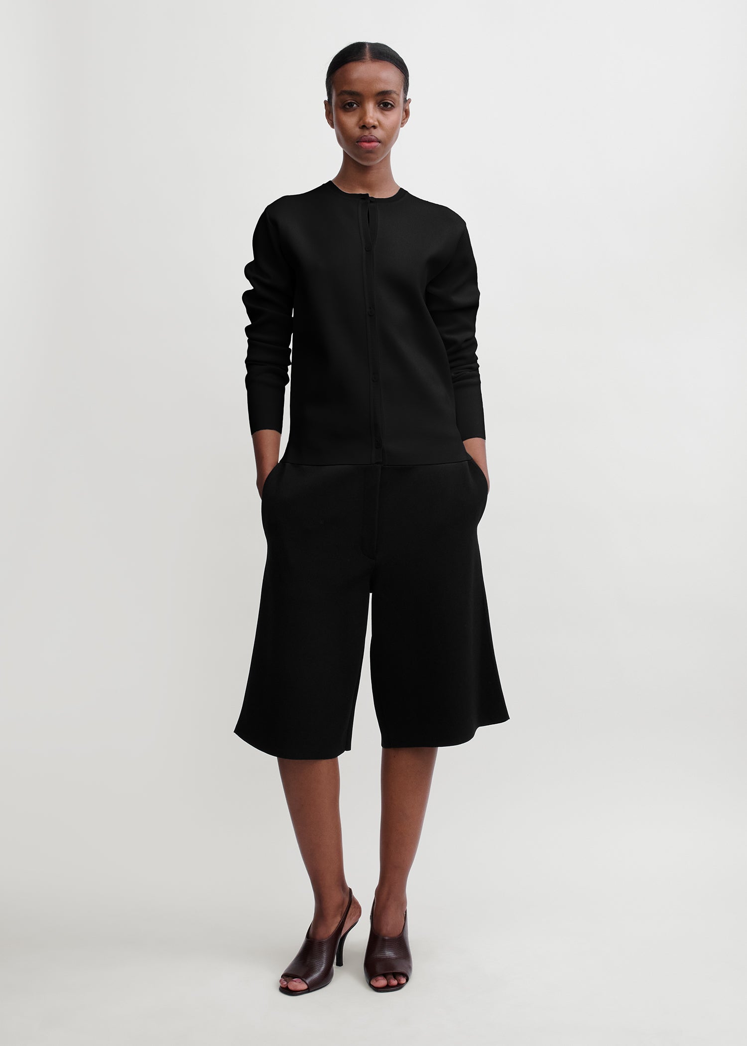 Toteme, Knit, Black, Shorts