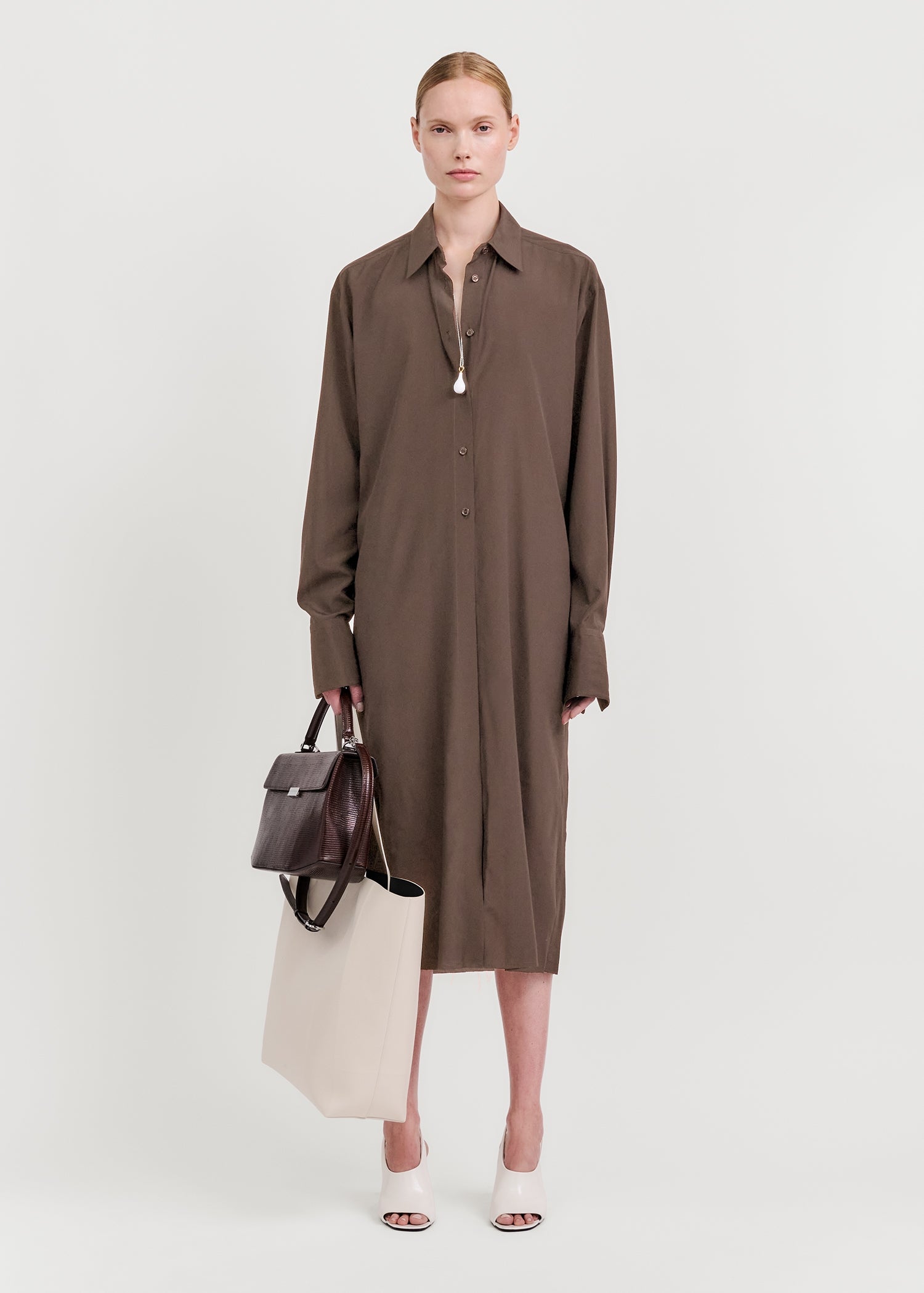 Toteme, Silk, Brown, Kleid