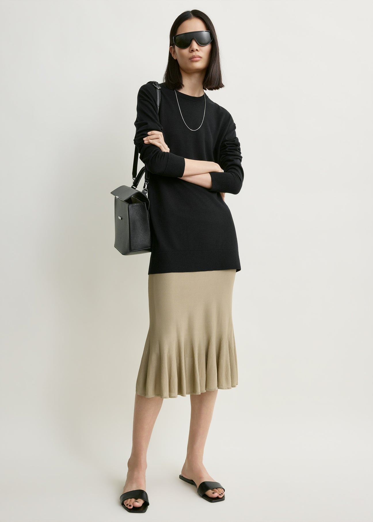 Toteme, Fluted Knit, Desert, Rock