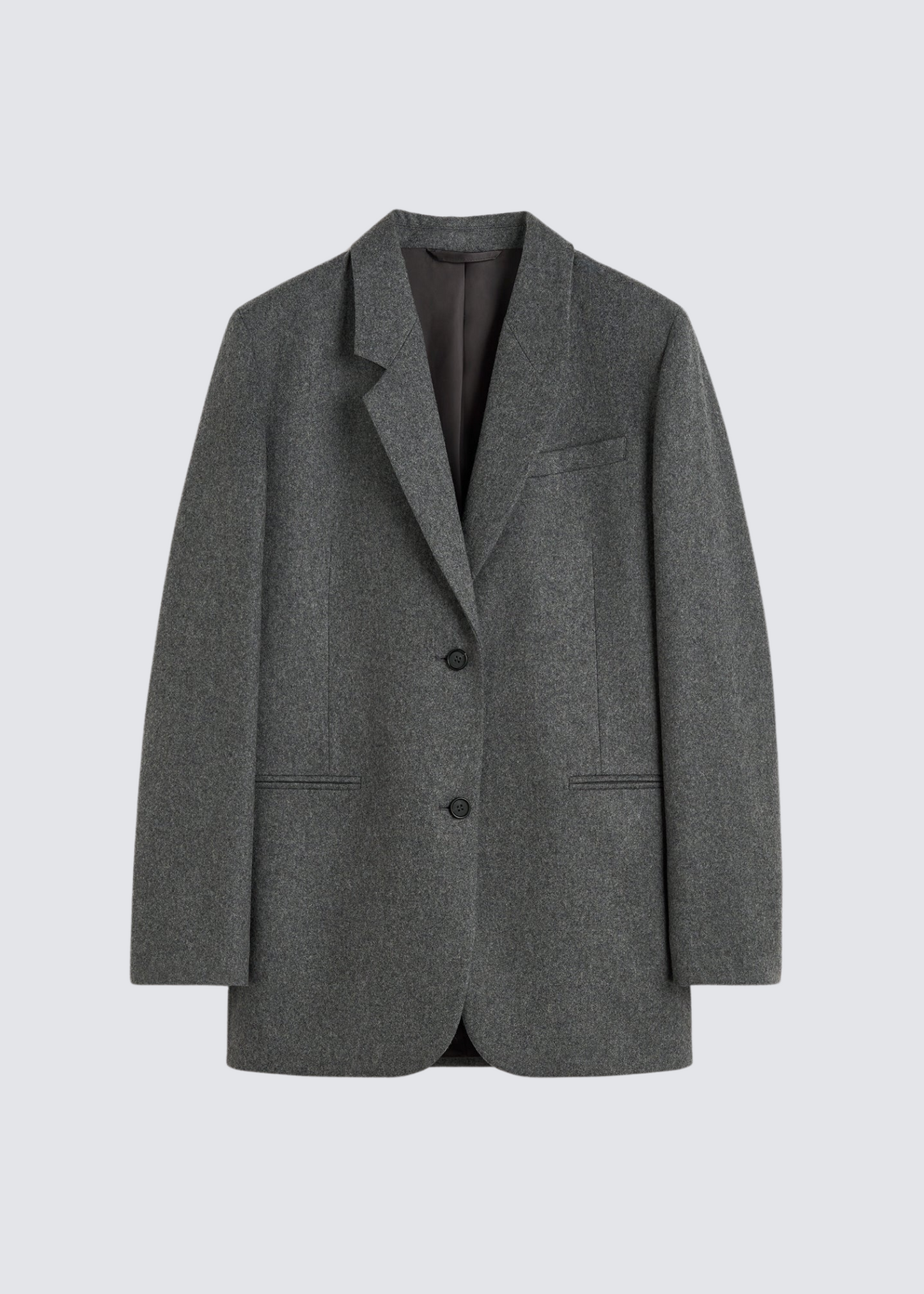 Single-Breasted, Grey, Blazer