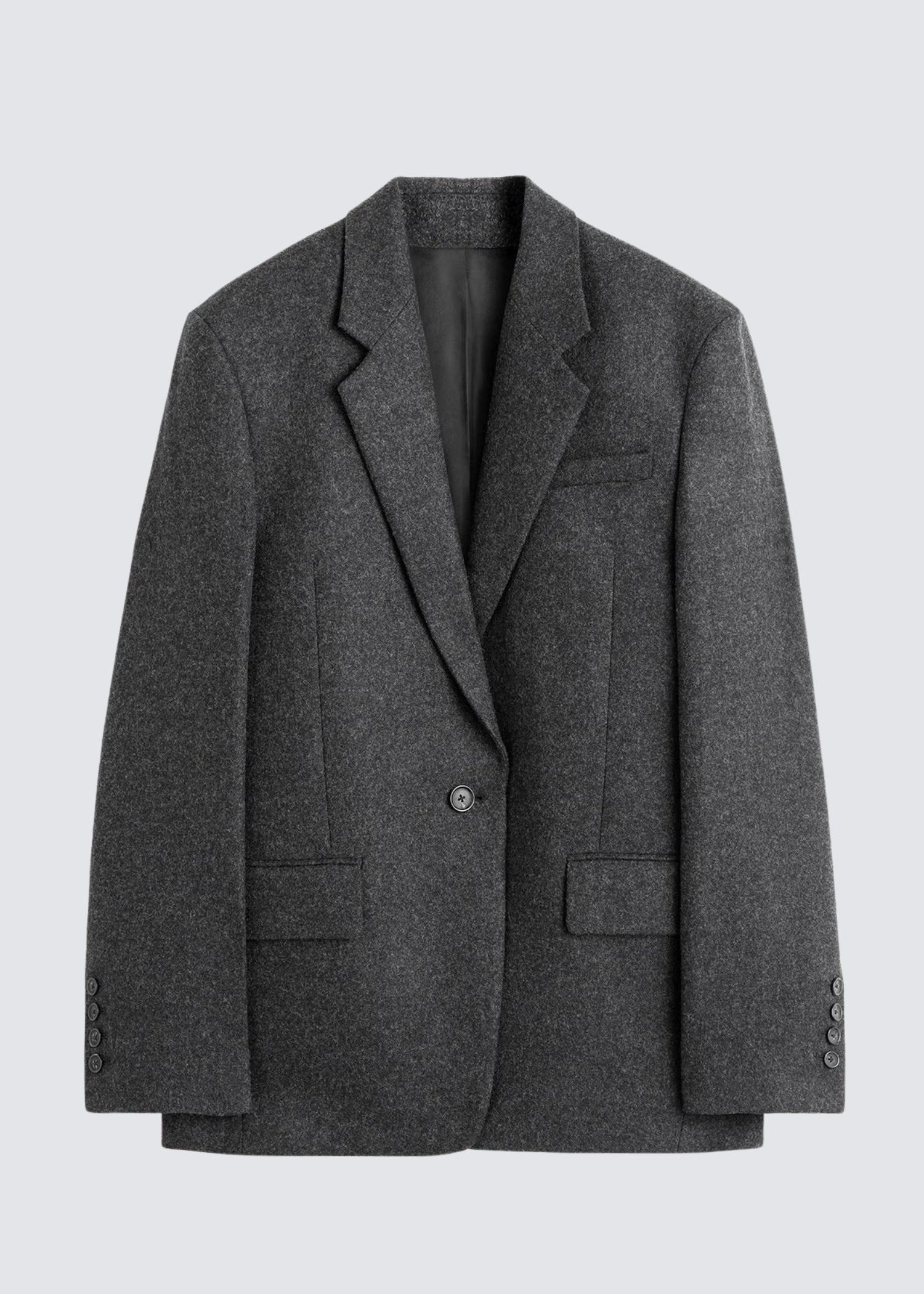 Grau mellierter Blazer von Totem. Flat Shot.