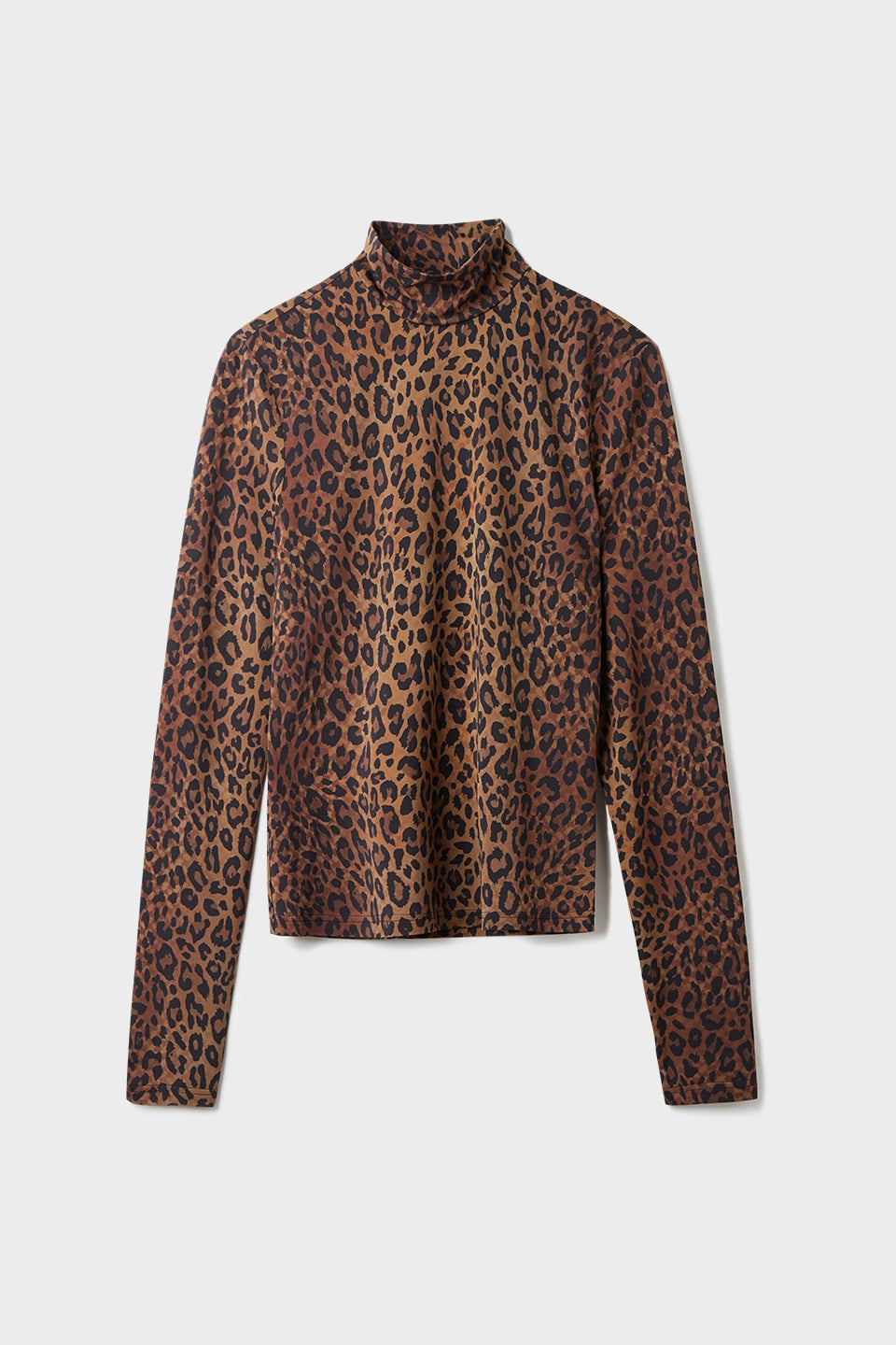 LALA BERLIN brauner Rolli mit Leopardenmuster - Flatshot