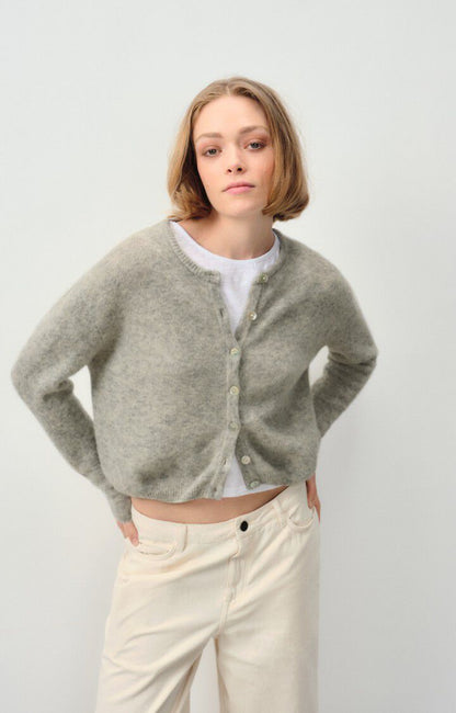 Vitow, Gris Clair, Cardigan