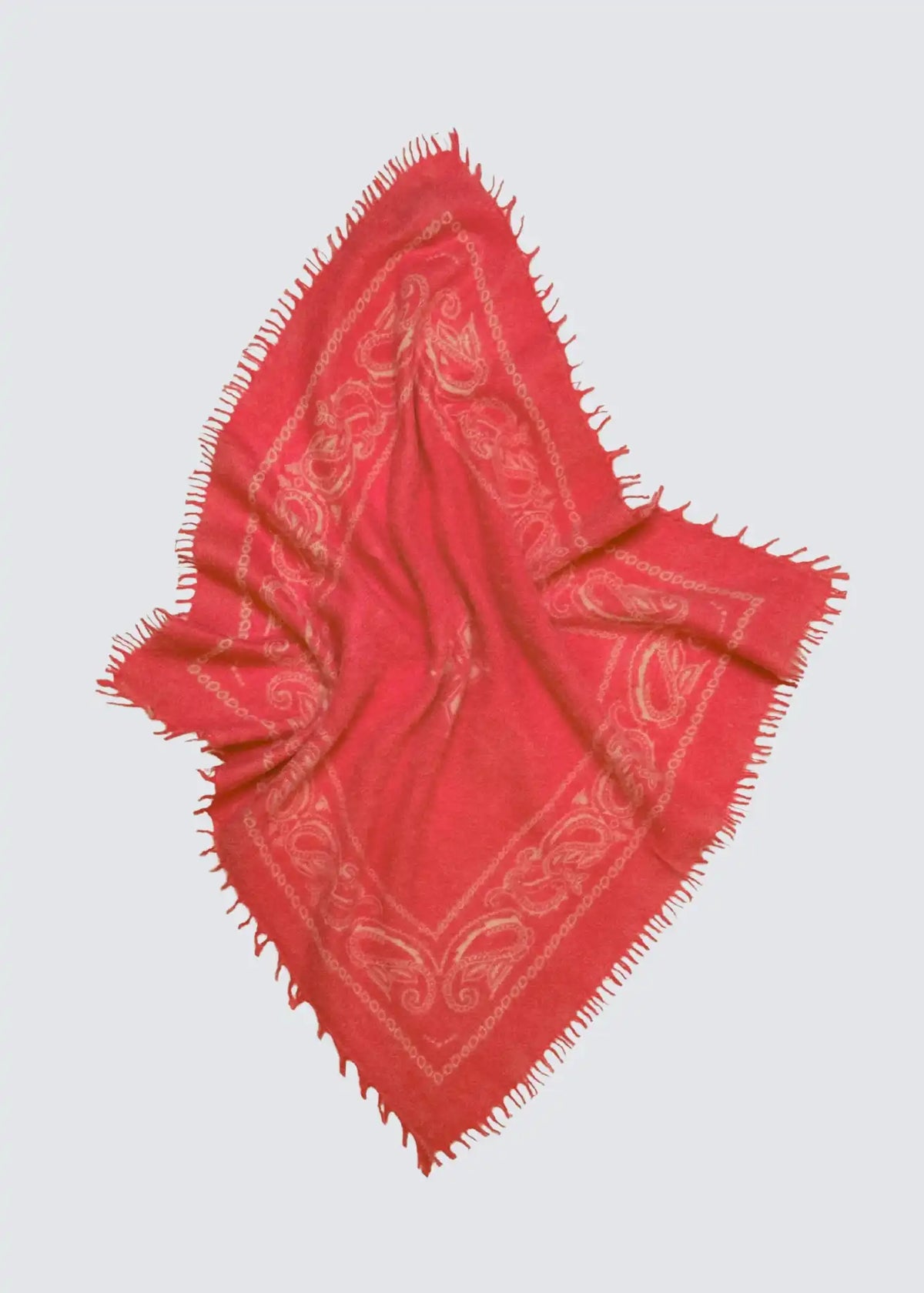 Warm Me, Felix Bandana, White Alyssum/Mars Red, Schal