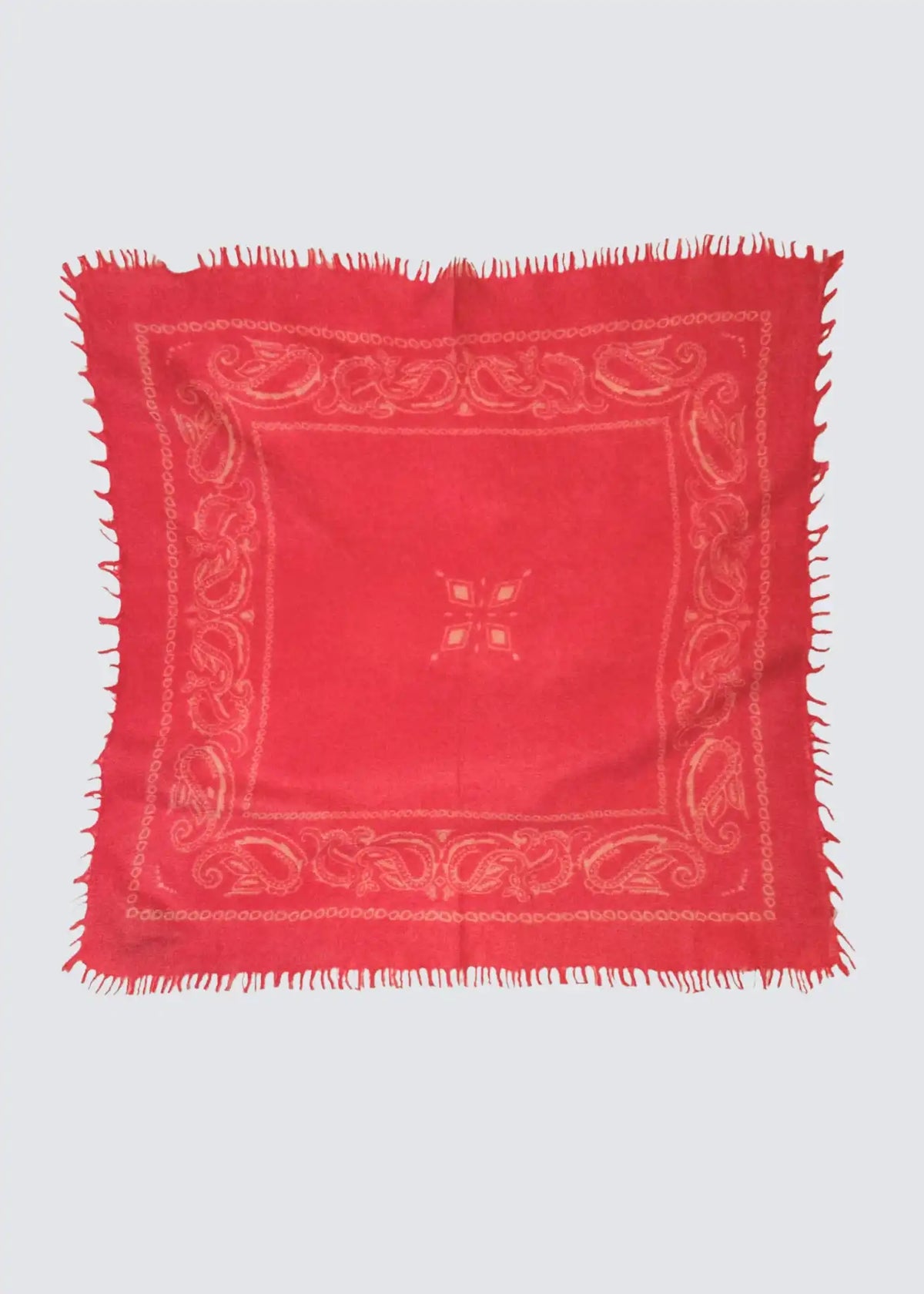 Warm Me, Felix Bandana, White Alyssum/Mars Red, Schal