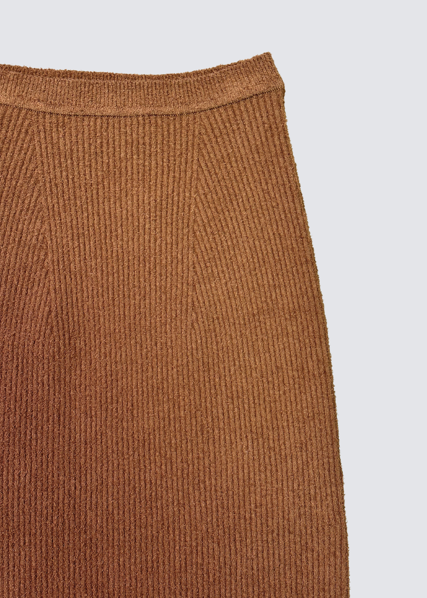 Knit, Brown, Midi Skirt