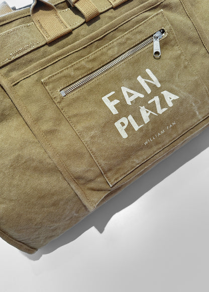 Plaza, Washed Khaki, Shopper L