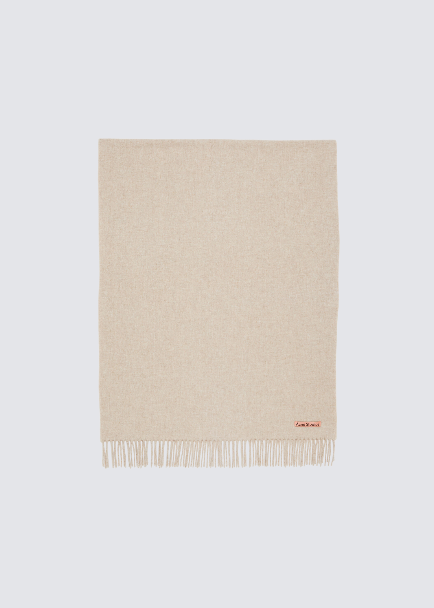 acne studios beiger schal aus wolle - flatshot