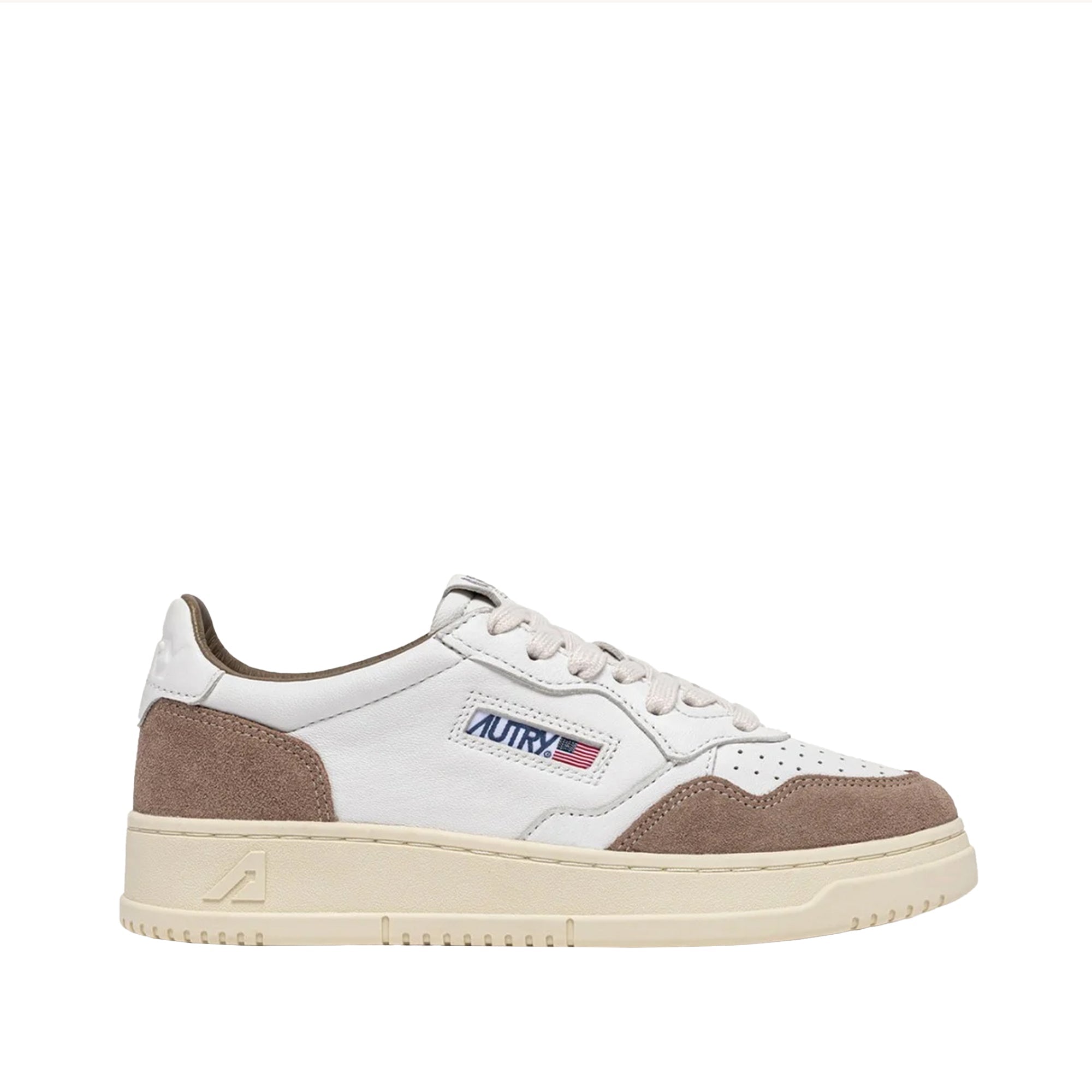 Autry, Medalist Low, White/Tobacco, Sneaker