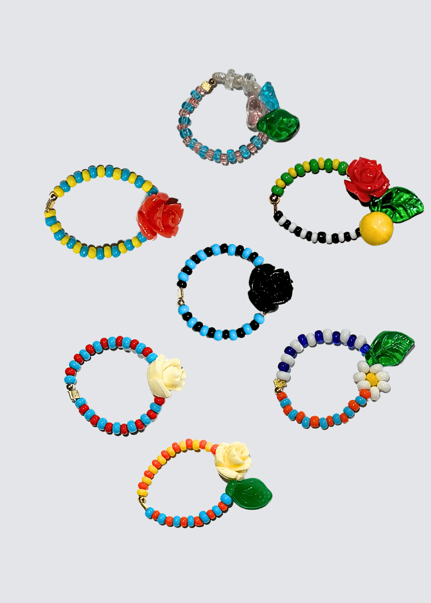 Balancelle Ring, Flowers/Multi - Lindner Fashion