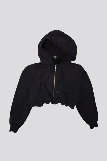 Balloon Zip-Up, Black, Hoodie