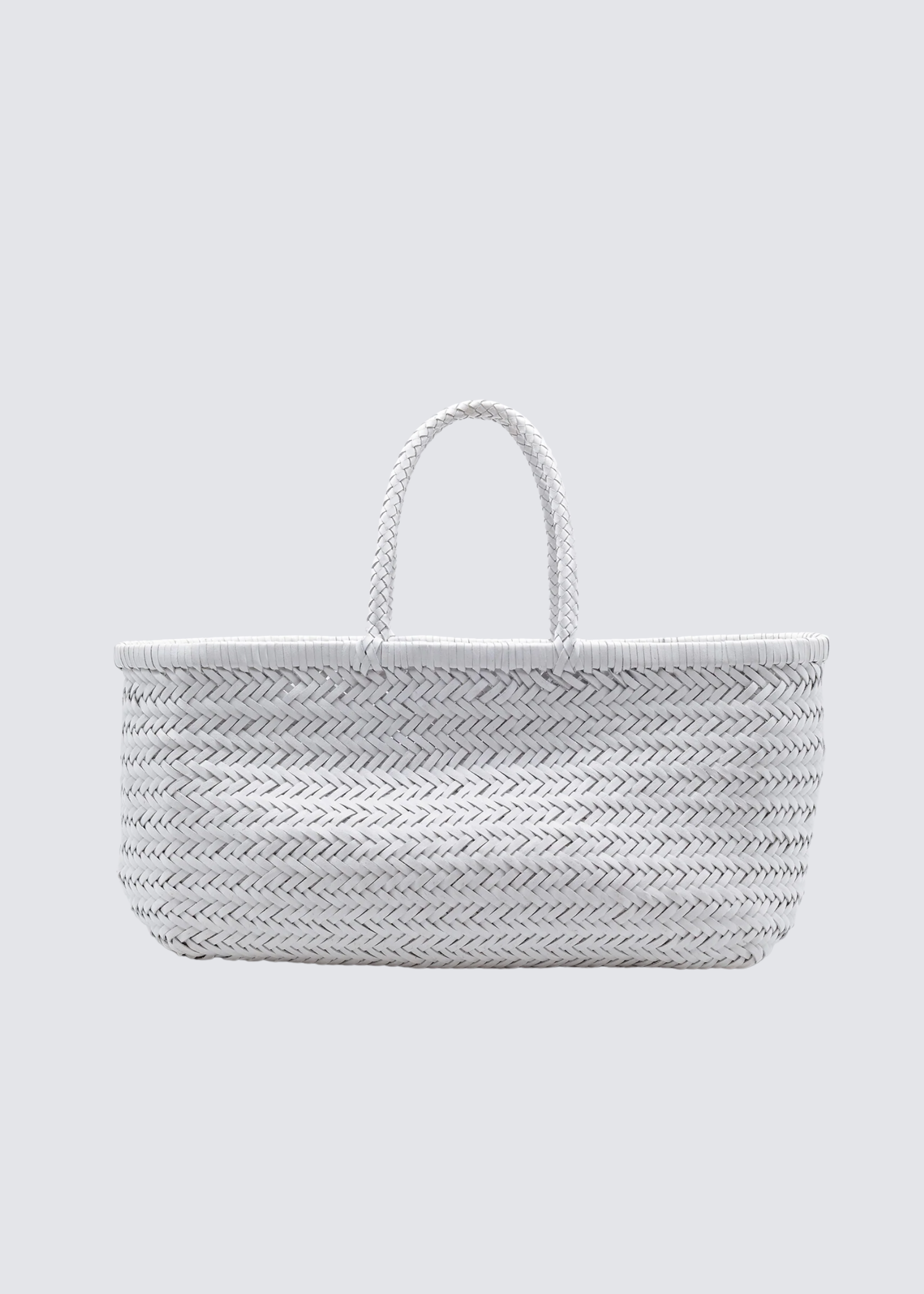 Bamboo Triple Jump Small, White, Tasche - Lindner Fashion