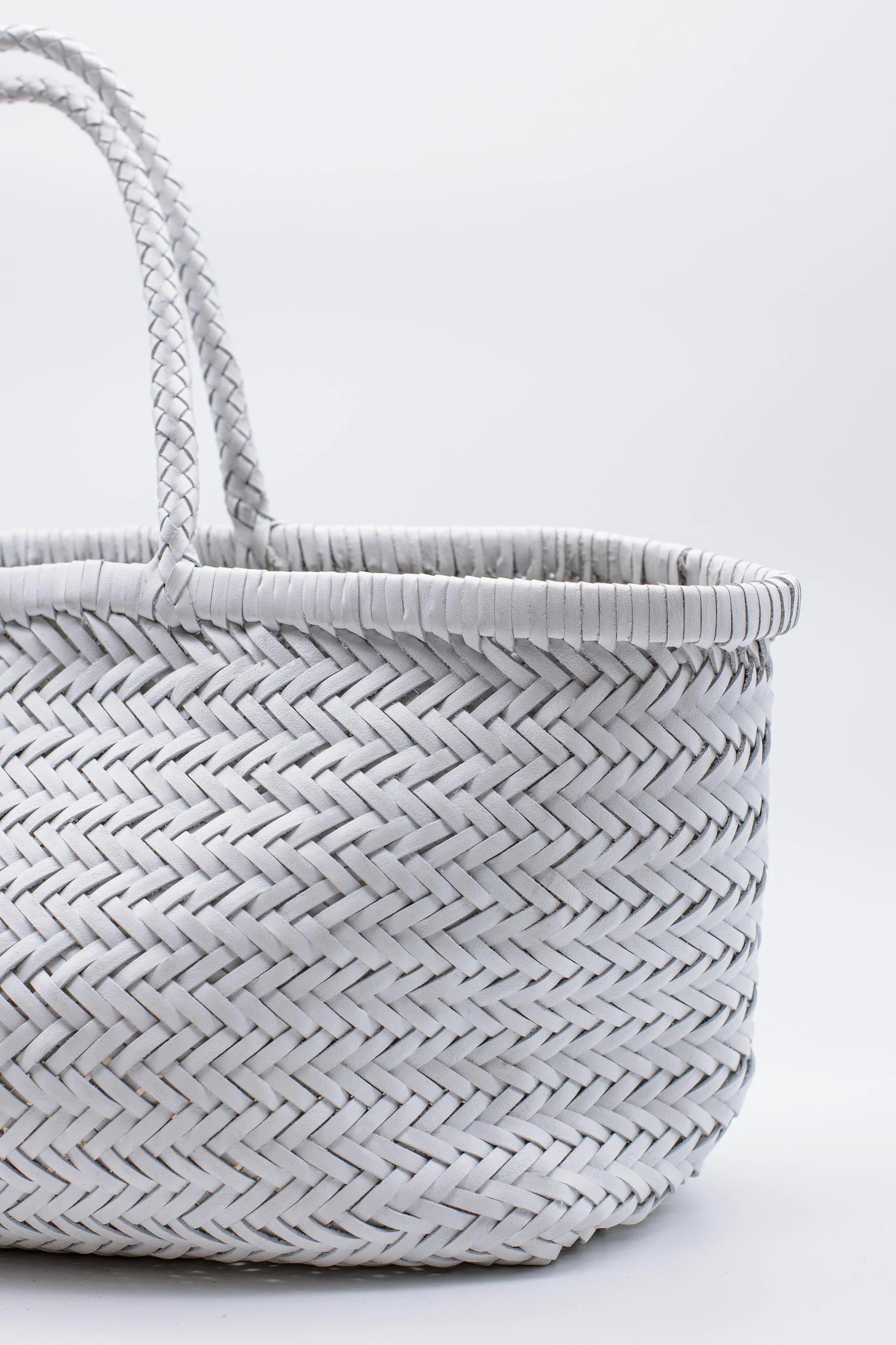 Bamboo Triple Jump Small, White, Tasche - Lindner Fashion