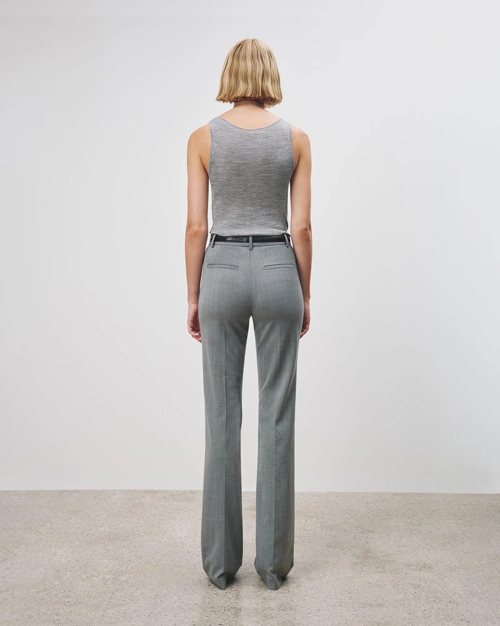 Becky, Medium Grey Melange, Tank Top - Lindner Fashion