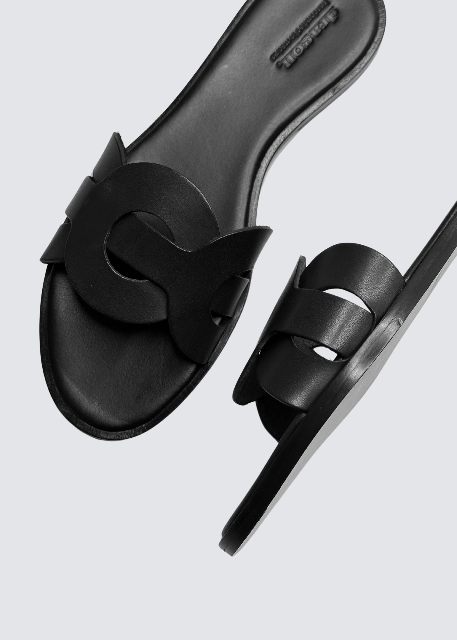 Big Ring, Black, Sandale - Lindner Fashion
