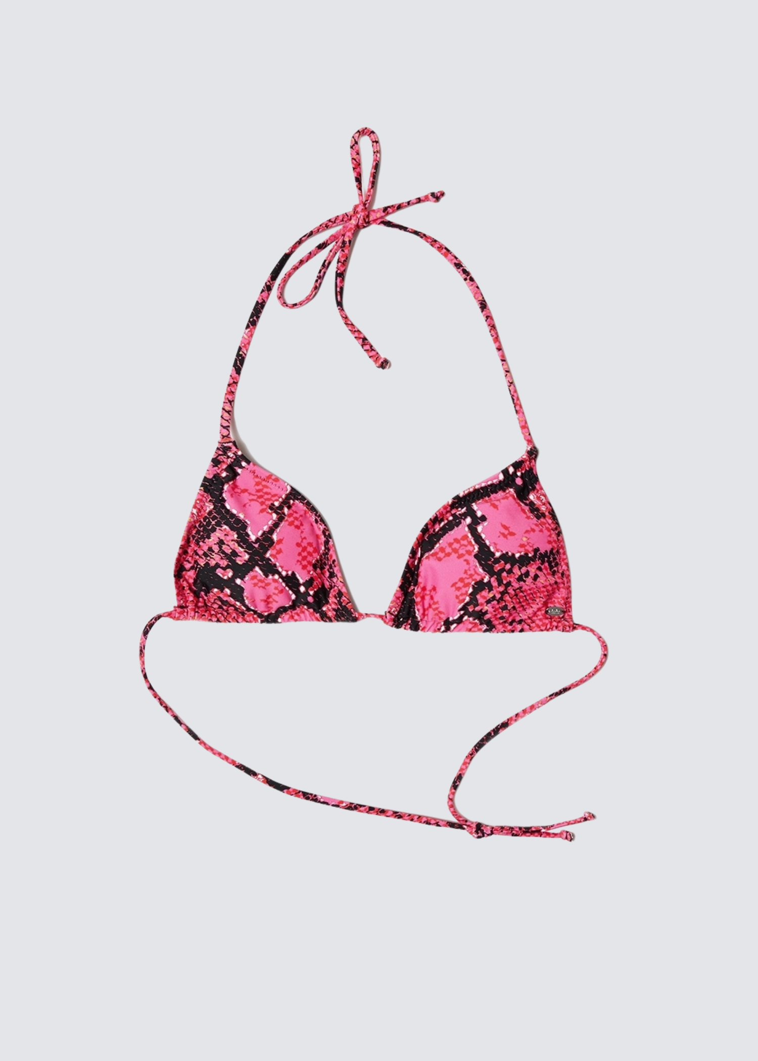 Birta, Hot Pink/Python, Bikini Top - Lindner Fashion