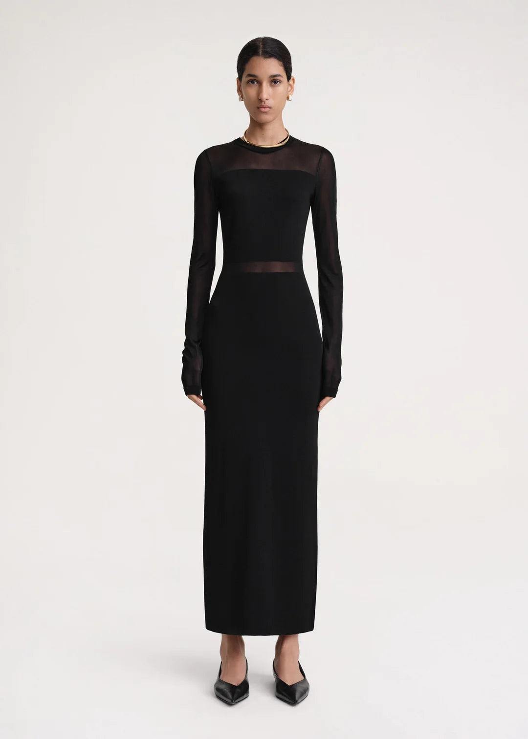 Black, Dress - Lindner Fashion