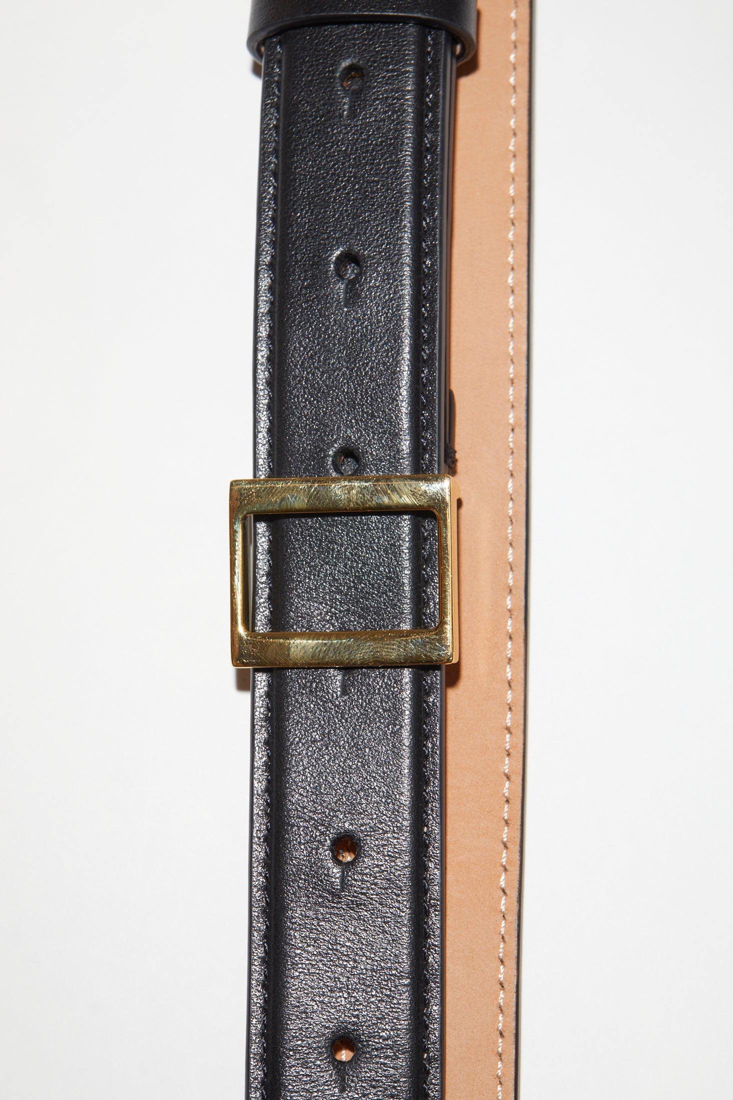 Black/Gold, Belt - Lindner Fashion
