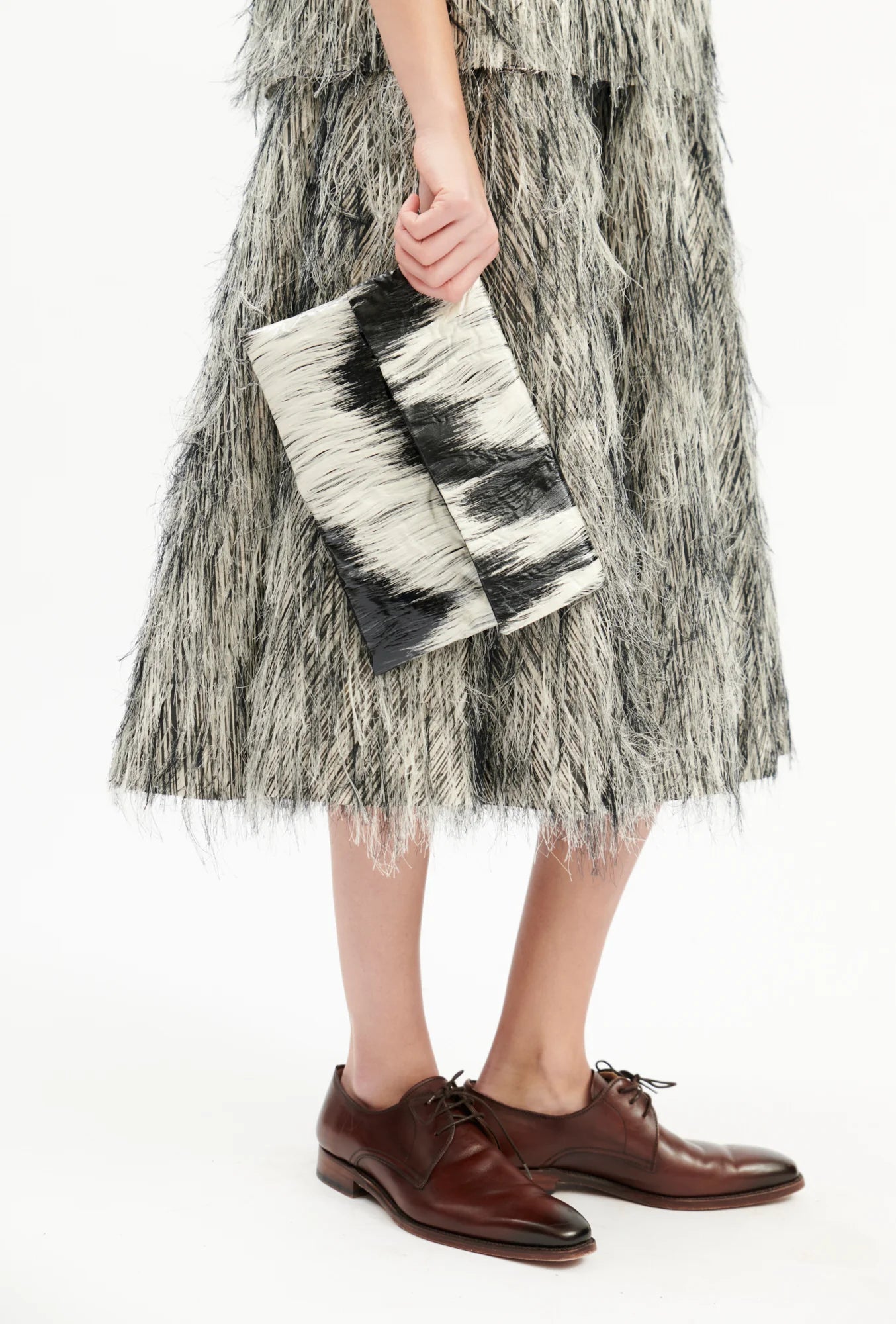 Black/White, Clutch - Lindner Fashion