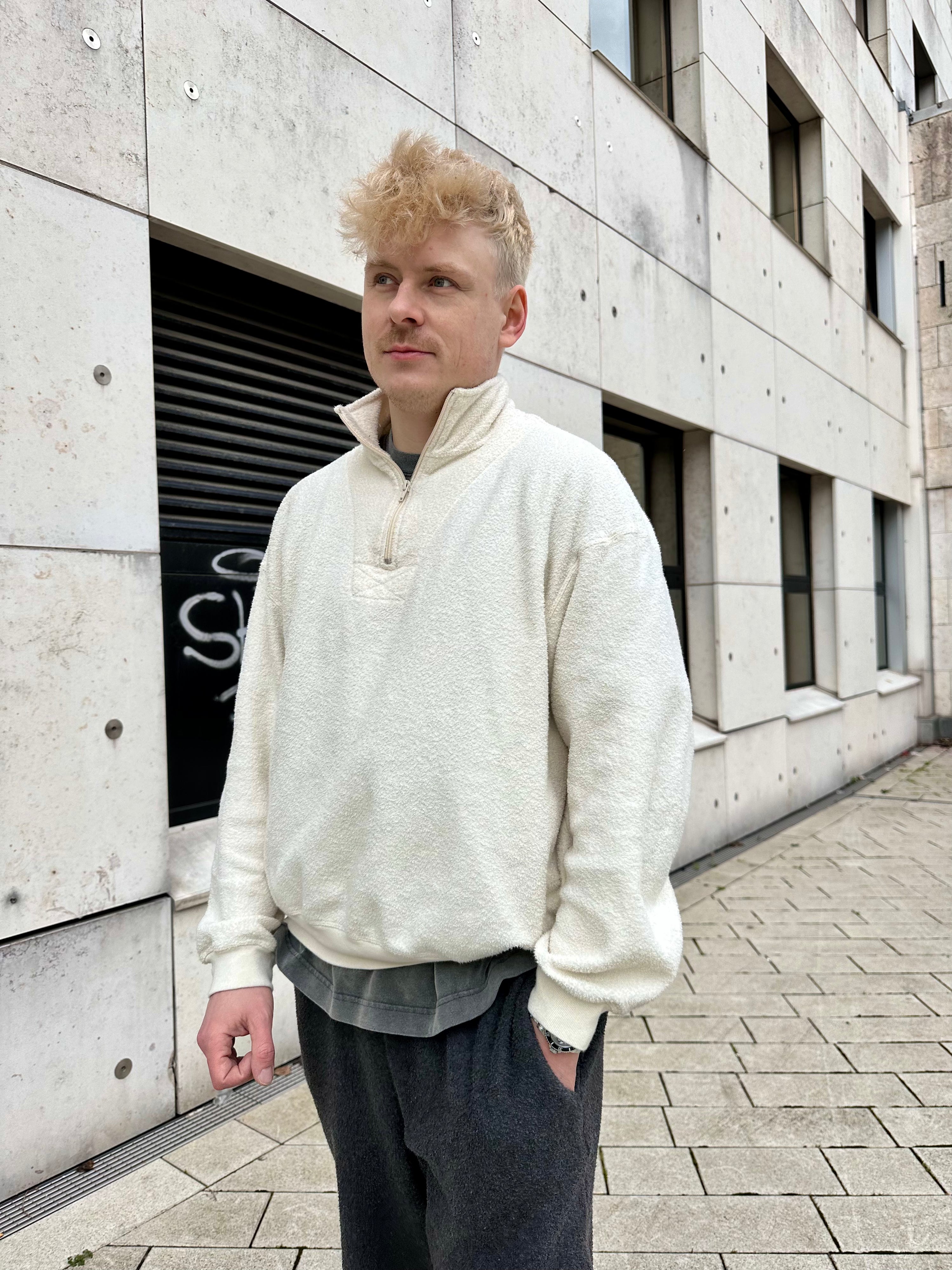 Bobypark, Ecru, Herrensweatshirt - Lindner Fashion