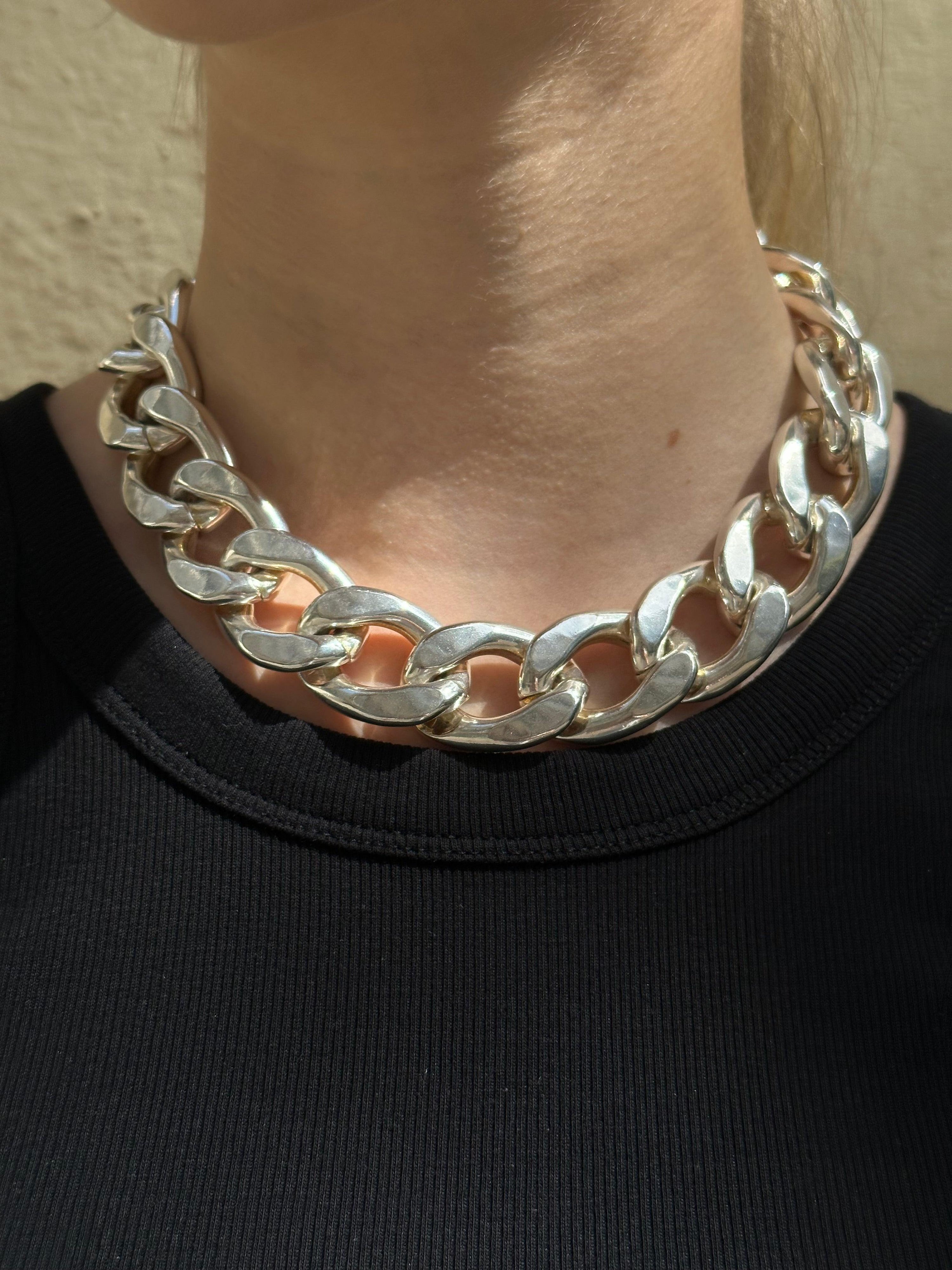Bold Grand Collier, Silver, Kette - Lindner Fashion