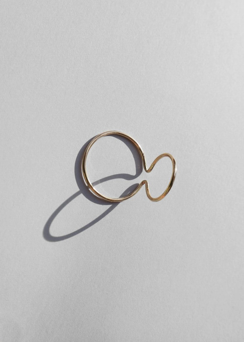 Bold Wire Double, 925 AG vergoldet, Earcuff - Lindner Fashion