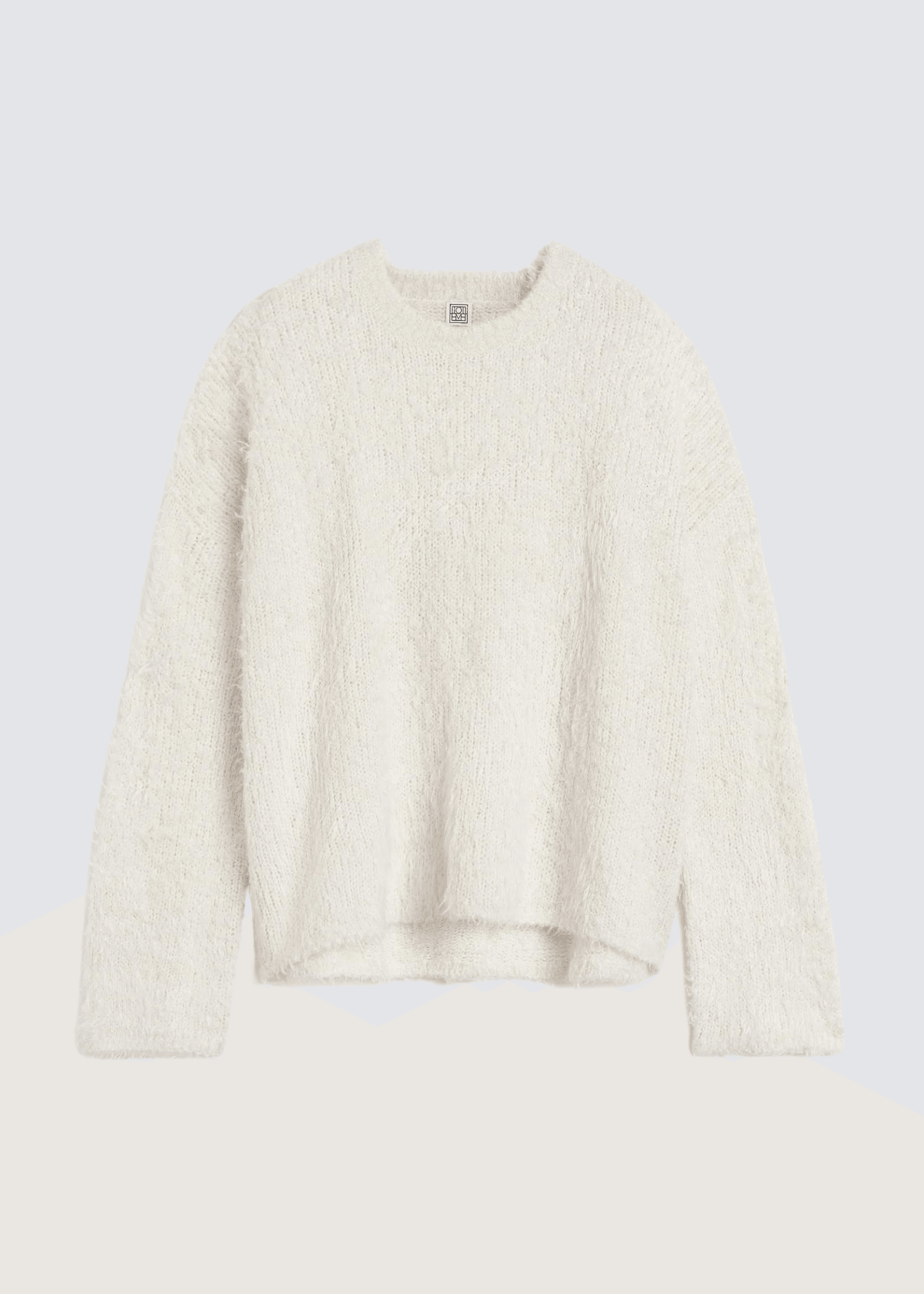 Boxy Silk Knit, Cream, Pullover - Lindner Fashion